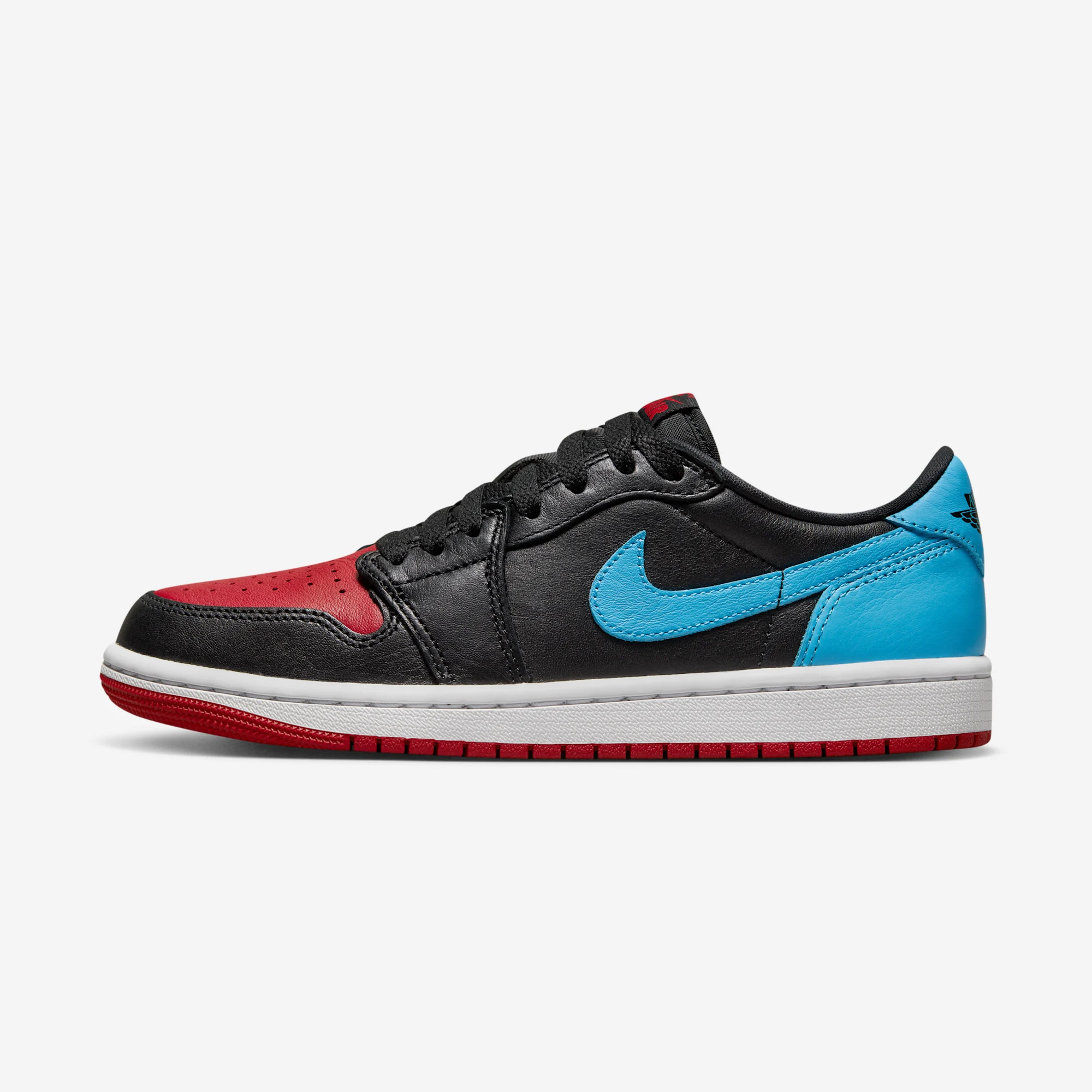 Air Jordan 1 Retro Low OG "UNC to CHI" 2023 Black/Gym Red/Dark Powder Blue
