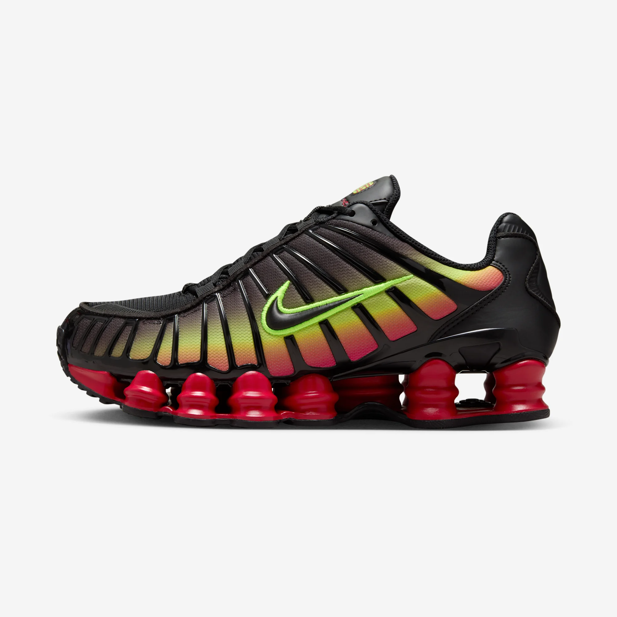 Nike Shox TL “Black / Volt / Fire Red” 2024 Black/Black/Volt/Fire Red