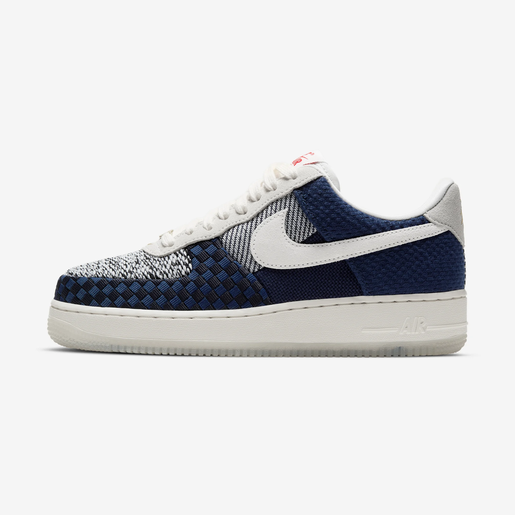 Nike Air Force 1 Low “Sashiko” 2024 Blue Void/Summit White/Blackened Blue/Pale Ivory/Metallic Gold/University Red