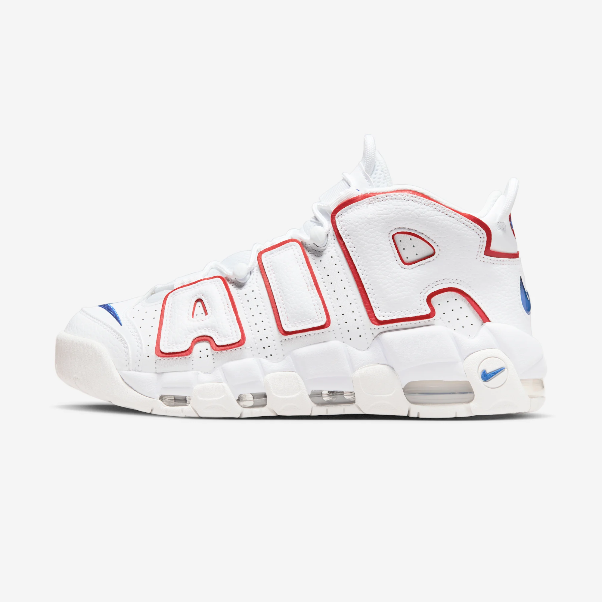 Nike Air More Uptempo '96 "White / Red / Blue" White/University Red/Sail/Game Royal