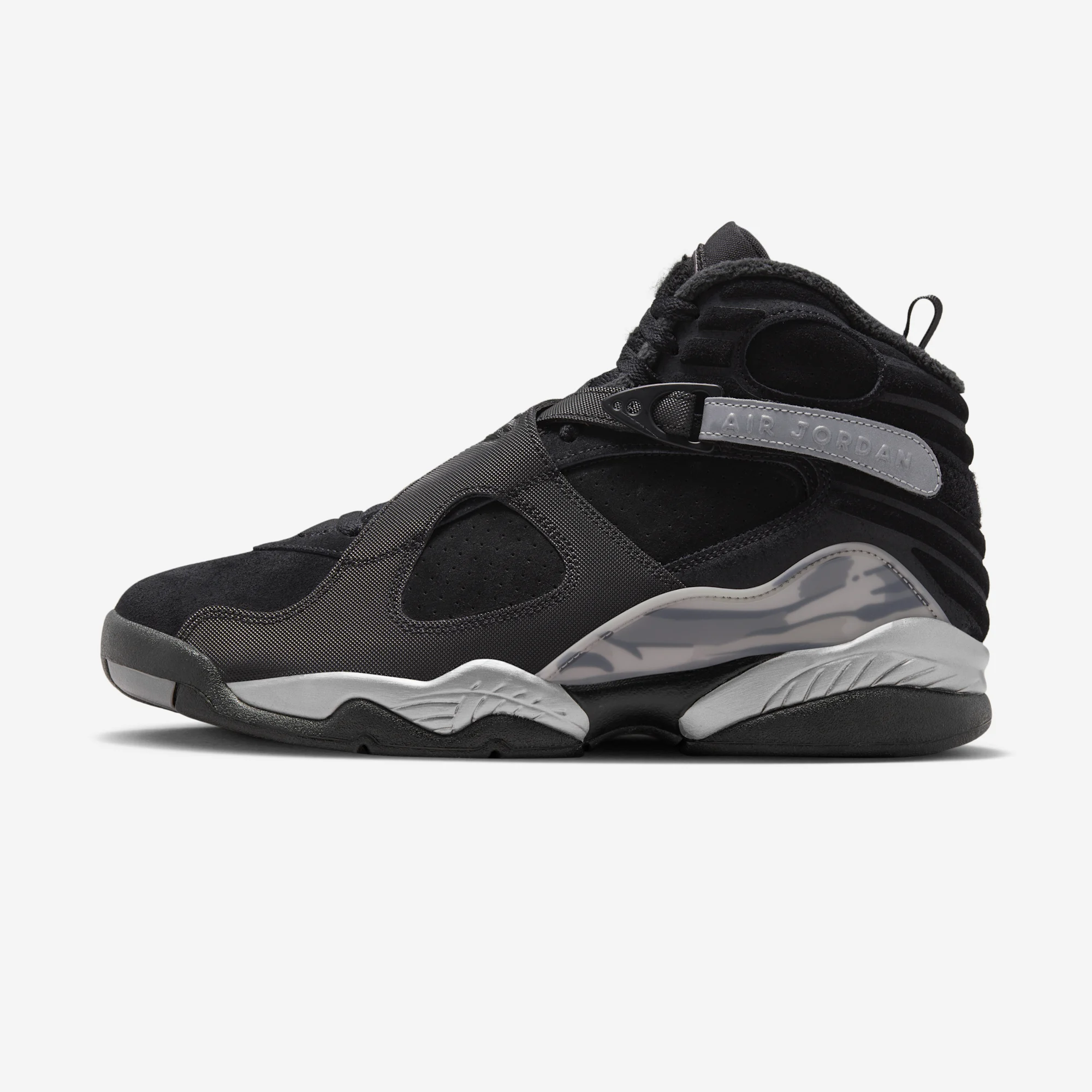 Air Jordan 8 Retro "Winterized" Black/Metallic Silver/Gunsmoke
