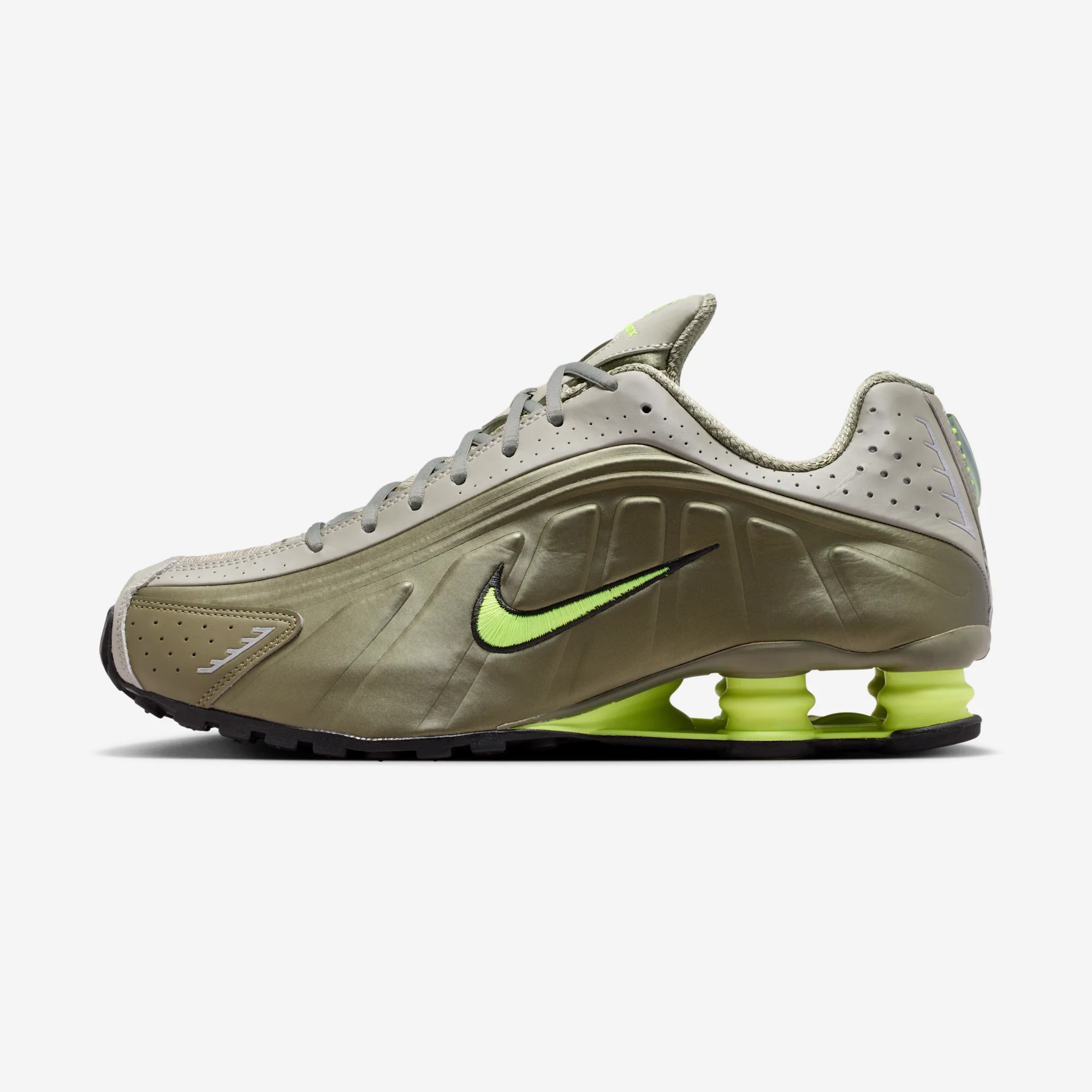 Nike Shox R4 "Light Army & Volt" Light Army/Volt/Medium Olive/Black