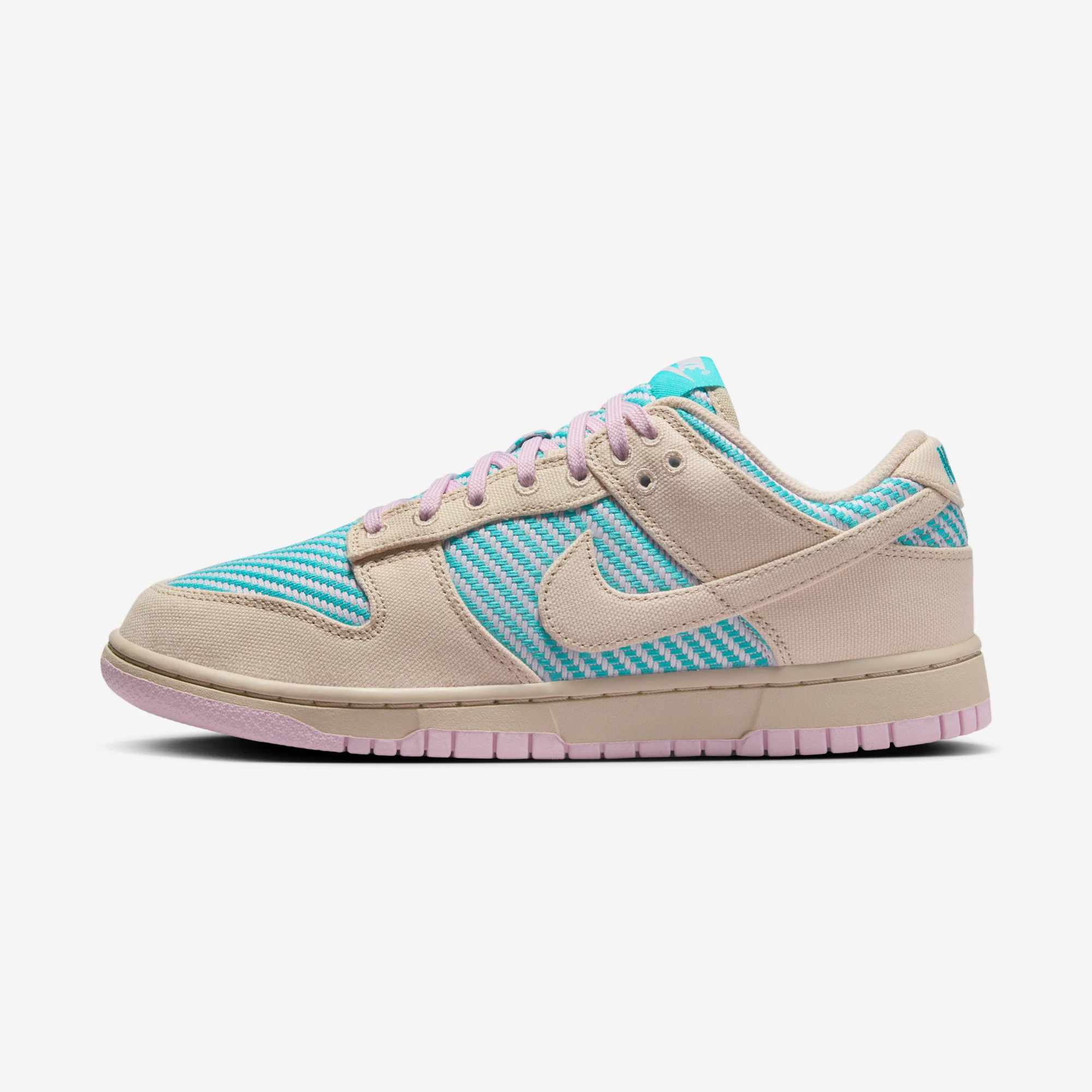 Nike Dunk Low "Heat Wave / Woven Hemp" 2024 Multi-Color/Sanddrift/Dusty Cactus/Pink Foam
