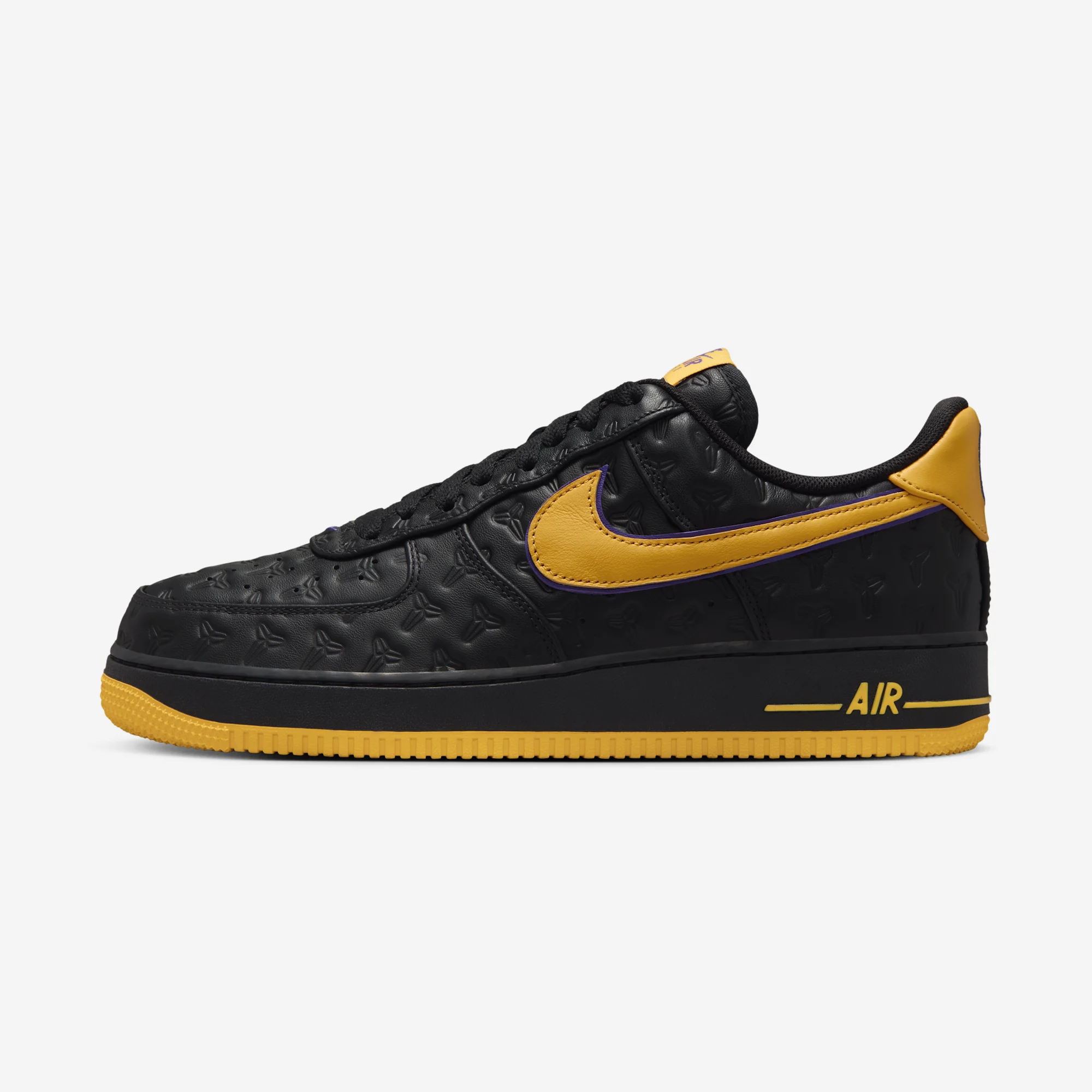 Kobe Bryant x Nike Air Force 1 Low "Black" Black/Varsity Maize/Varsity Purple