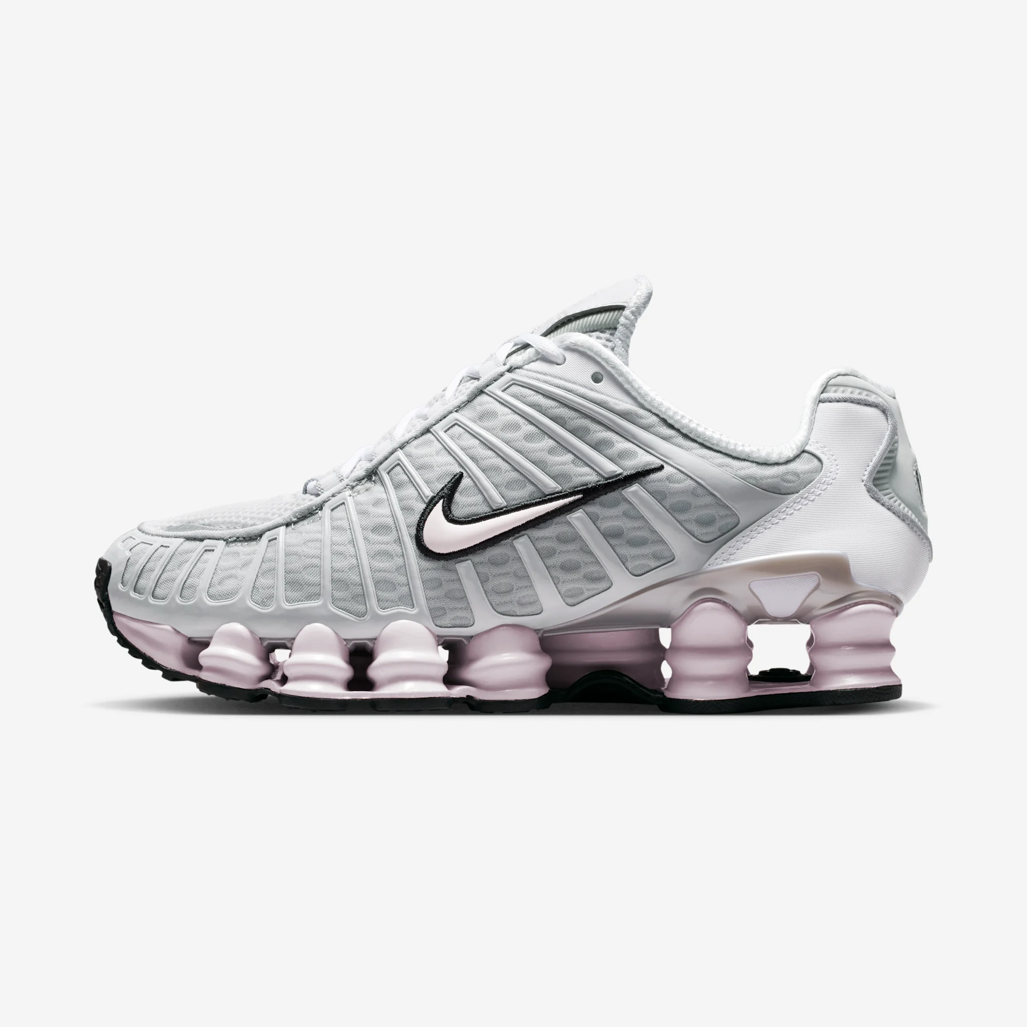 Nike Shox TL SL W "Neutral Grey & Pearl Pink" Neutral Grey/Pearl Pink/Metallic Silver/Black/White/Arctic Orange