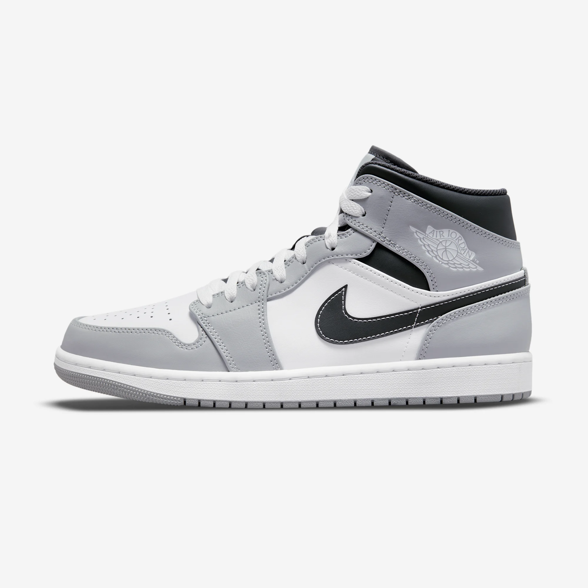 Air Jordan 1 Mid “Light Smoke Grey” 2025 Light Smoke Grey/White/Anthracite