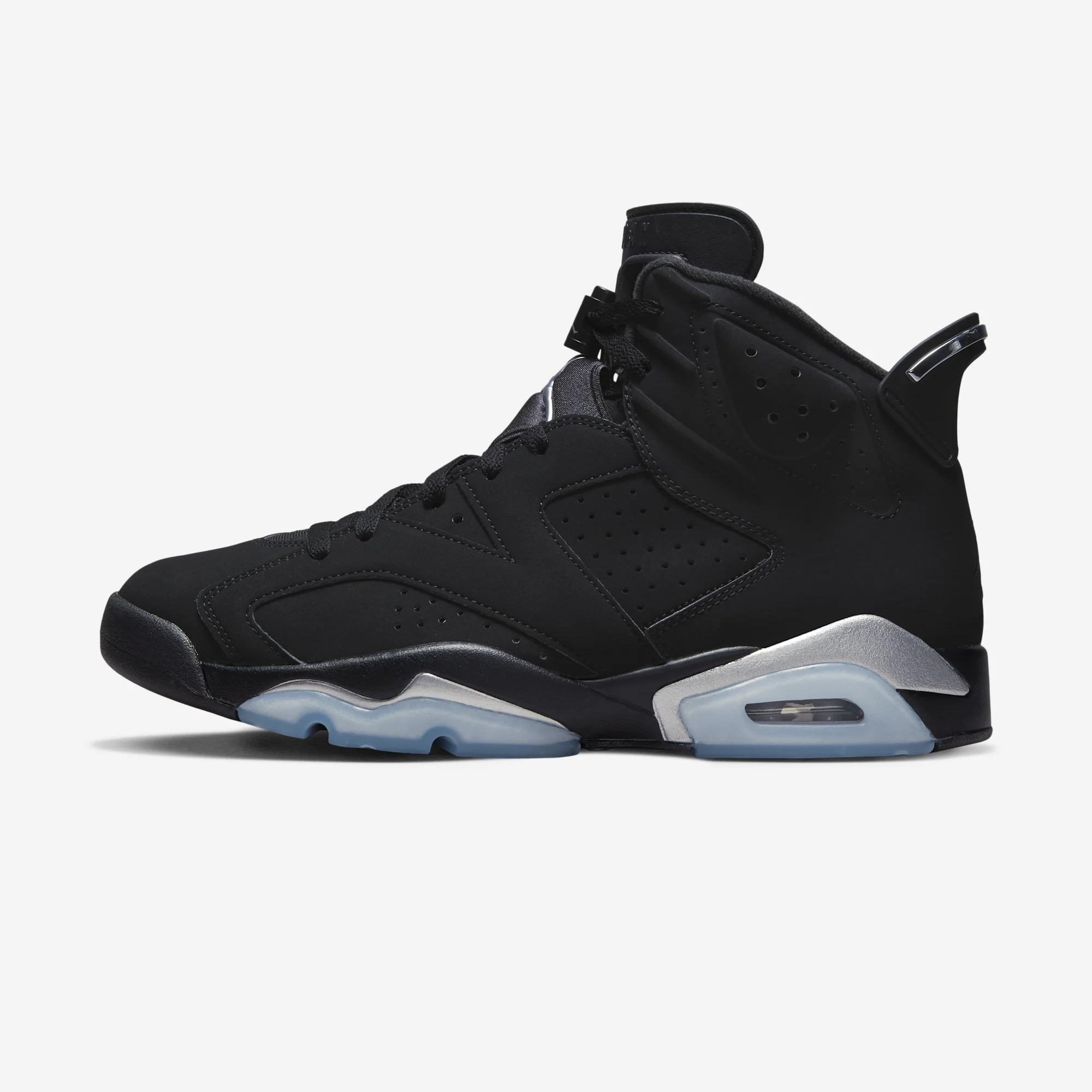 Air Jordan 6 Retro "Metallic Silver" 2022 Black/Black/Metallic Silver