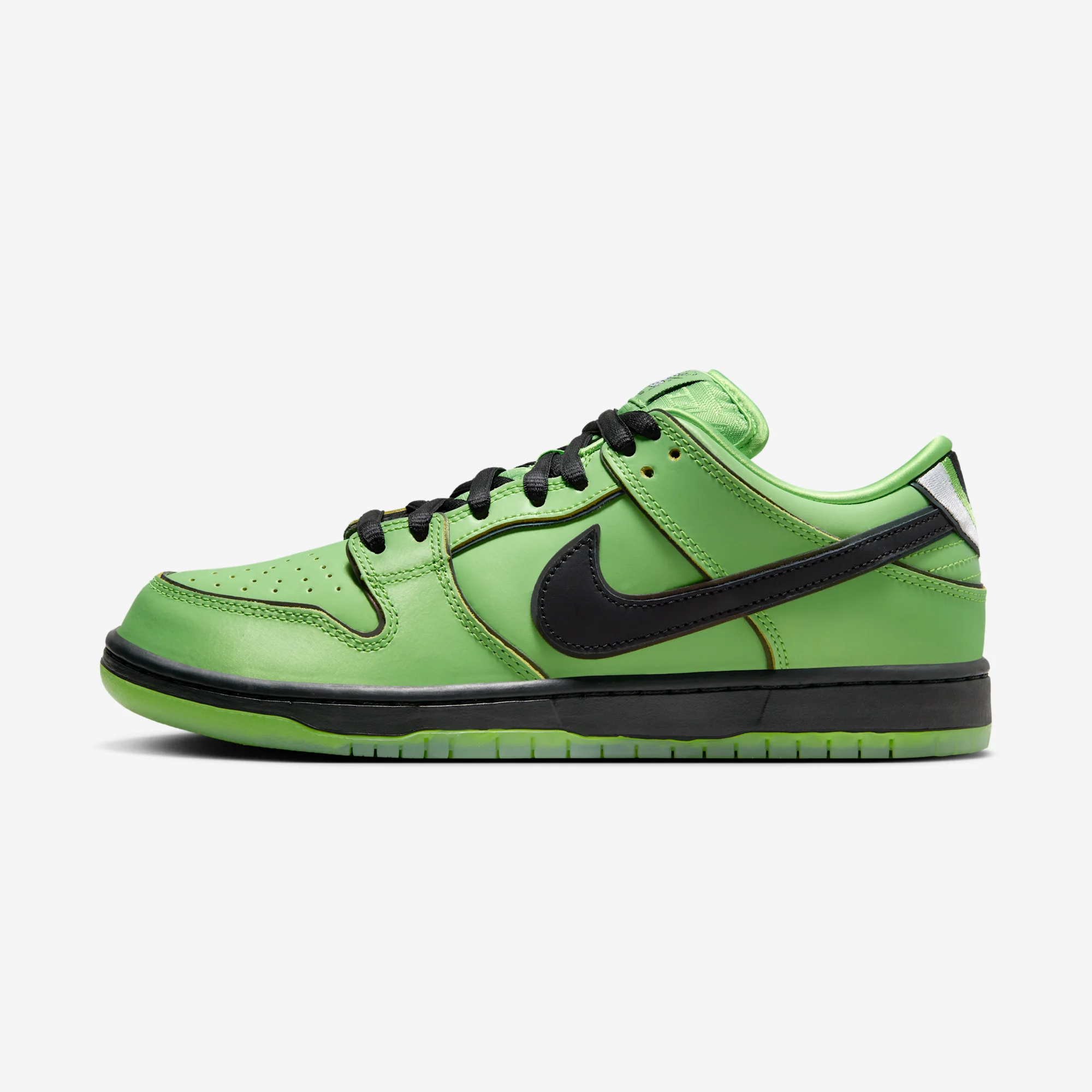 Powerpuff Girls x Nike SB Dunk Low Pro "Buttercup" 2023 Mean Green/Lotus Pink/Black