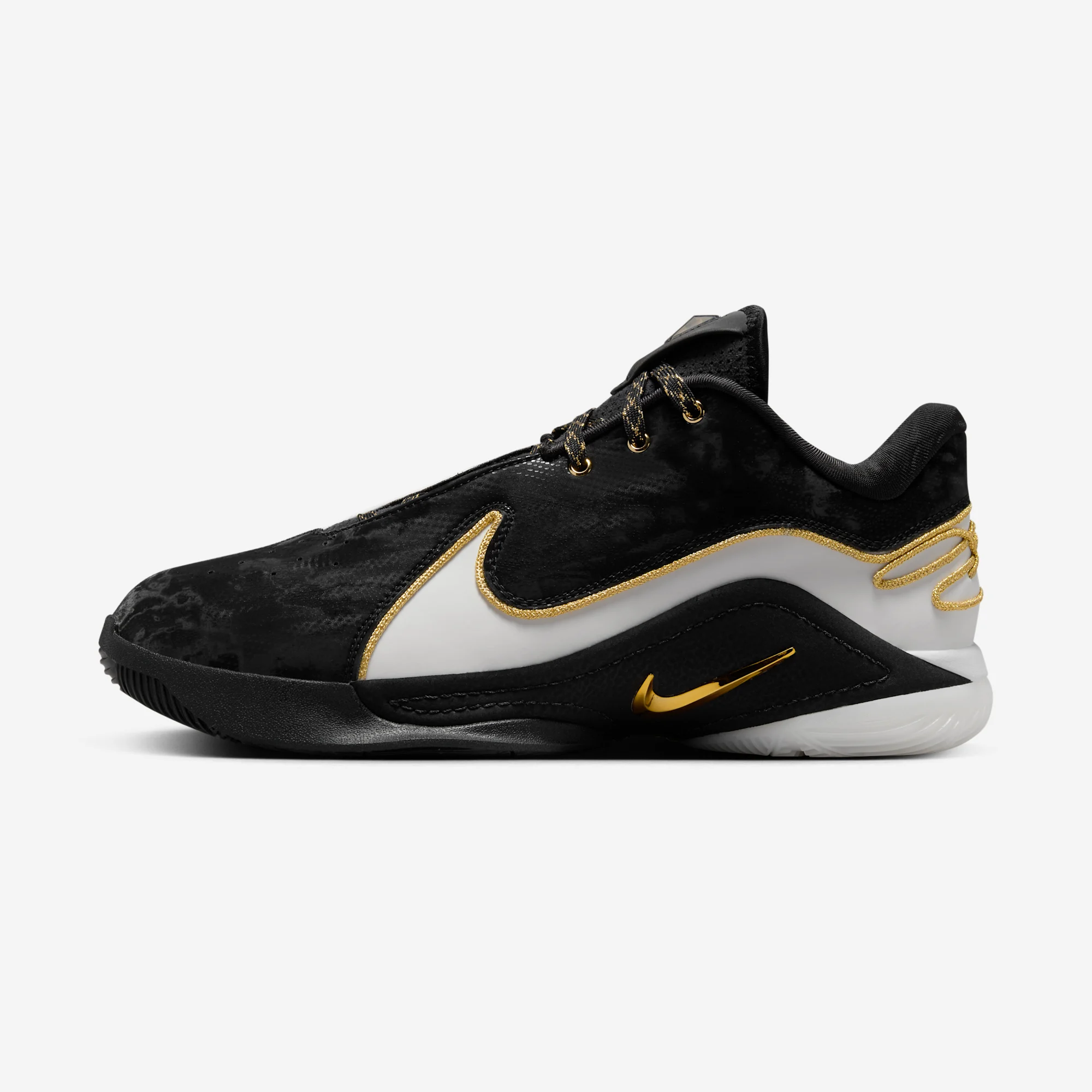 Nike LeBron 22 "Black History Month" White/Black/Metallic Gold