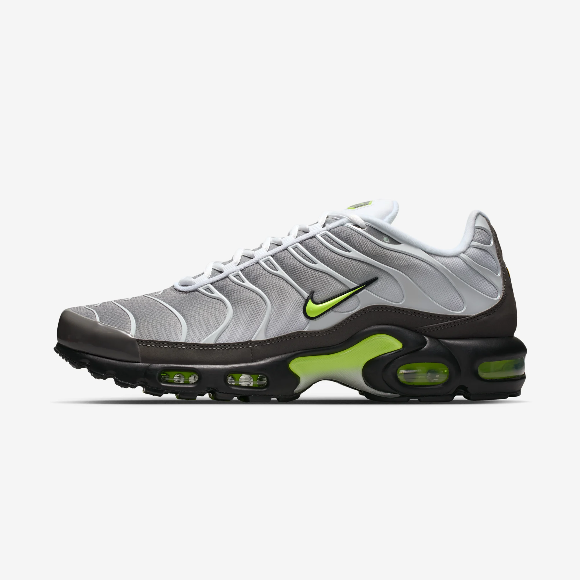 Nike Air Max Plus "Neon Yellow" White/Neon Yellow/Pearl Grey/Black/Anthracite/Metallic Silver