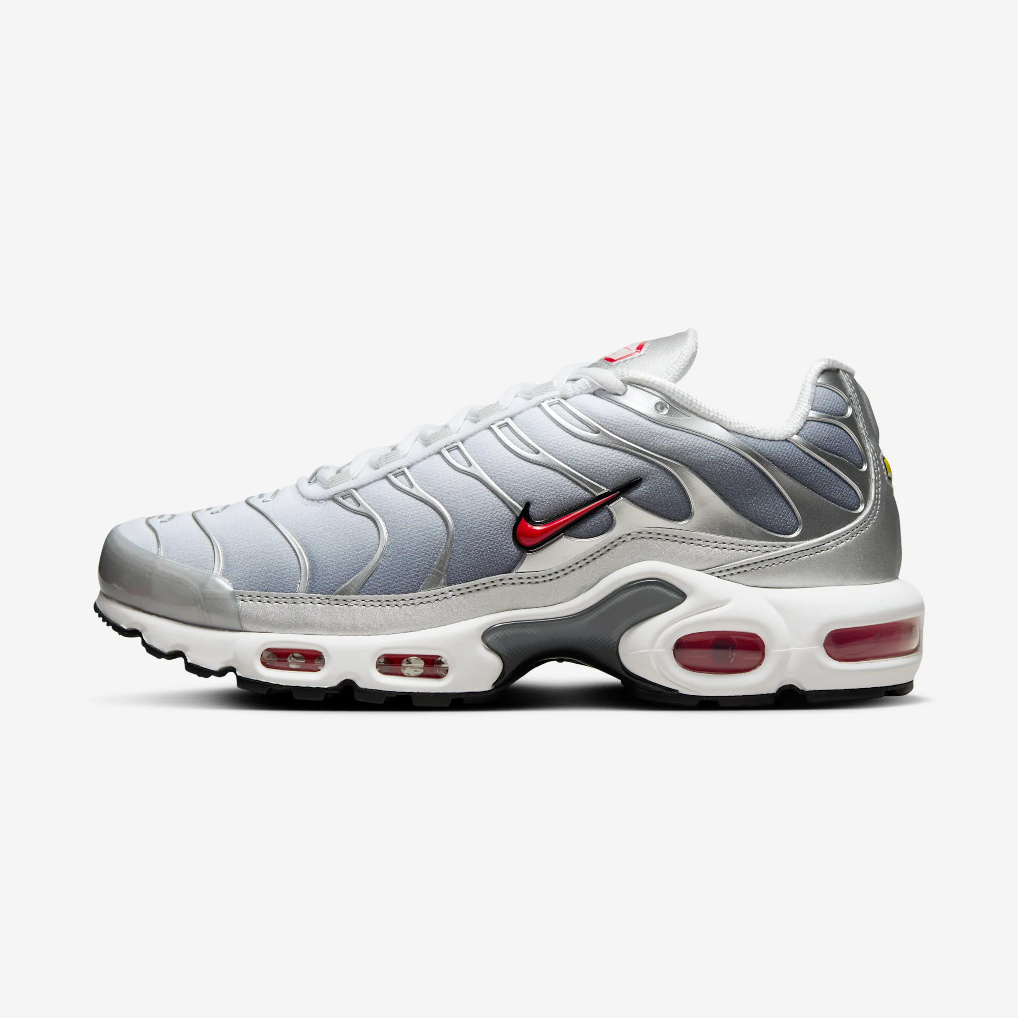 Nike Air Max Plus “Silver Bullet” 2024 Metallic Silver/University Red/Cool Grey/Wolf Grey/White/Black