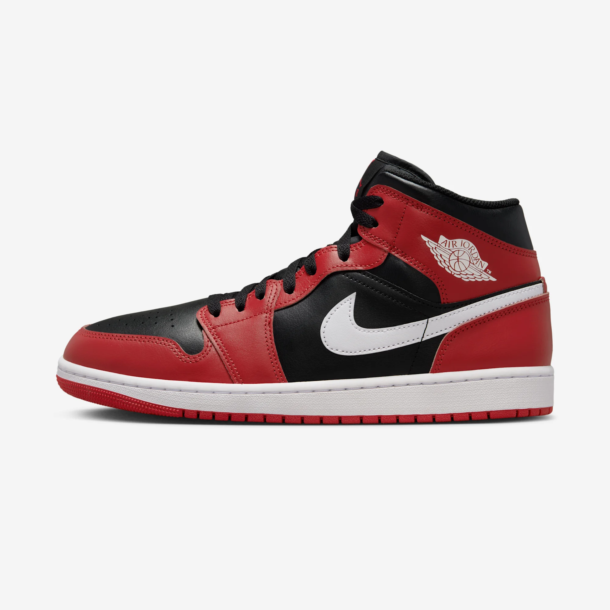 Air Jordan 1 Mid “Black / White / Gym Red” 2024 Black/White/Gym Red
