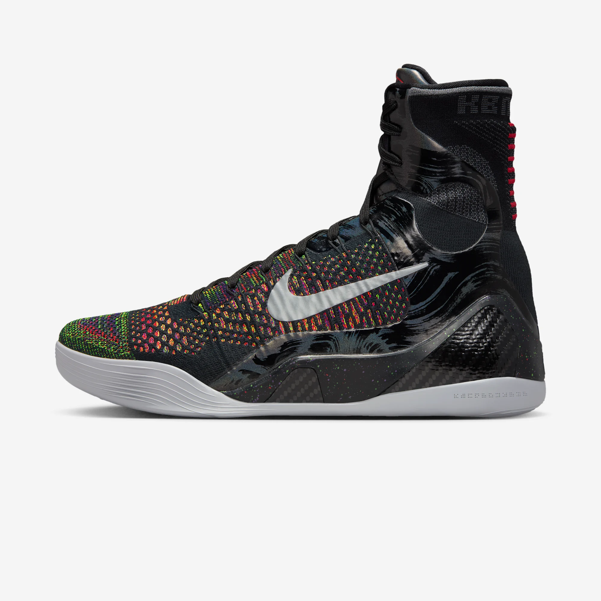 Nike Kobe 9 Elite Protro "Masterpiece" Black/Metallic Silver/Bright Crimson/Volt