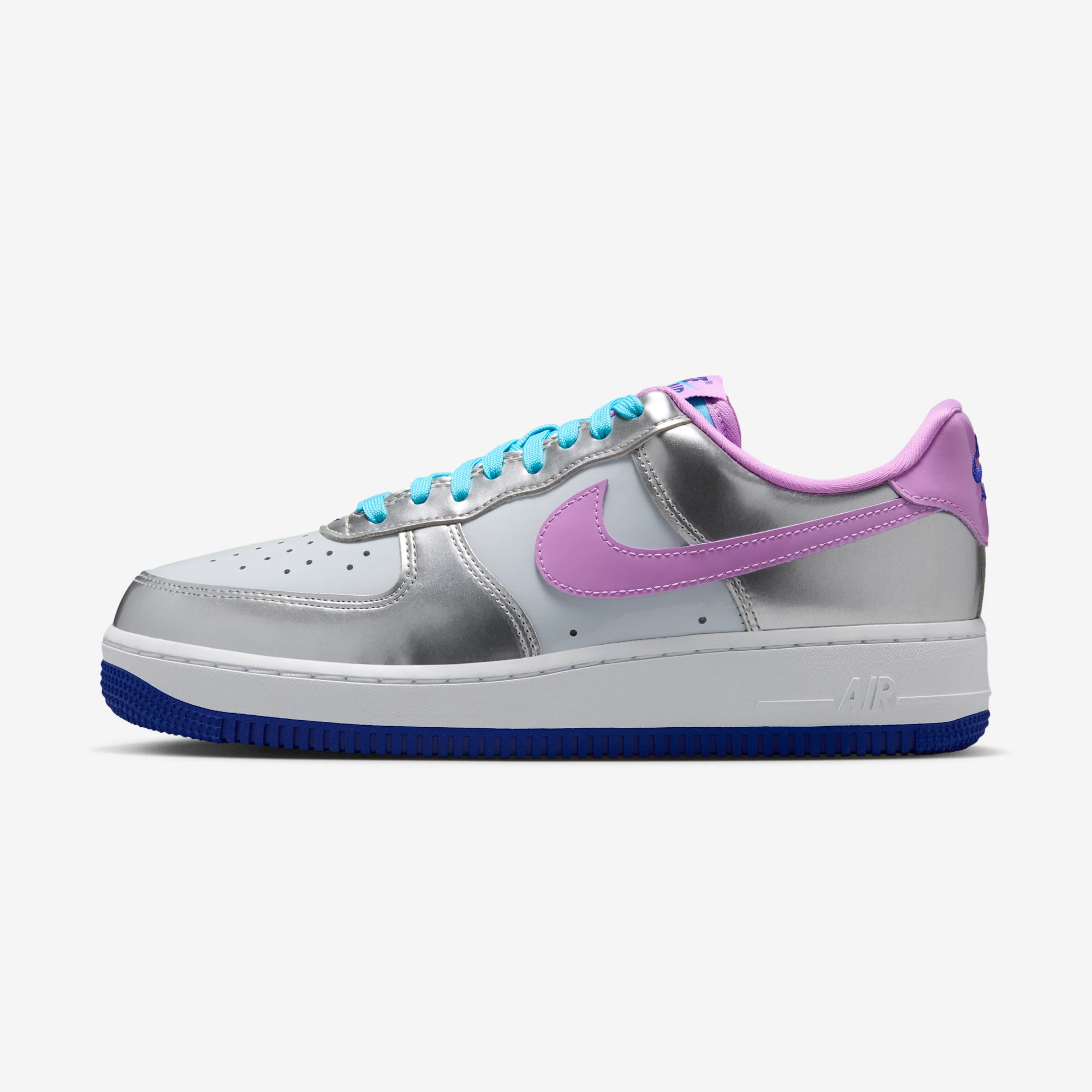 Nike Air Force 1 Low W "Chrome & Fuchsia Glow" Chrome/Fuchsia Glow/Pure Platinum/Lagoon Pulse/White/Concord