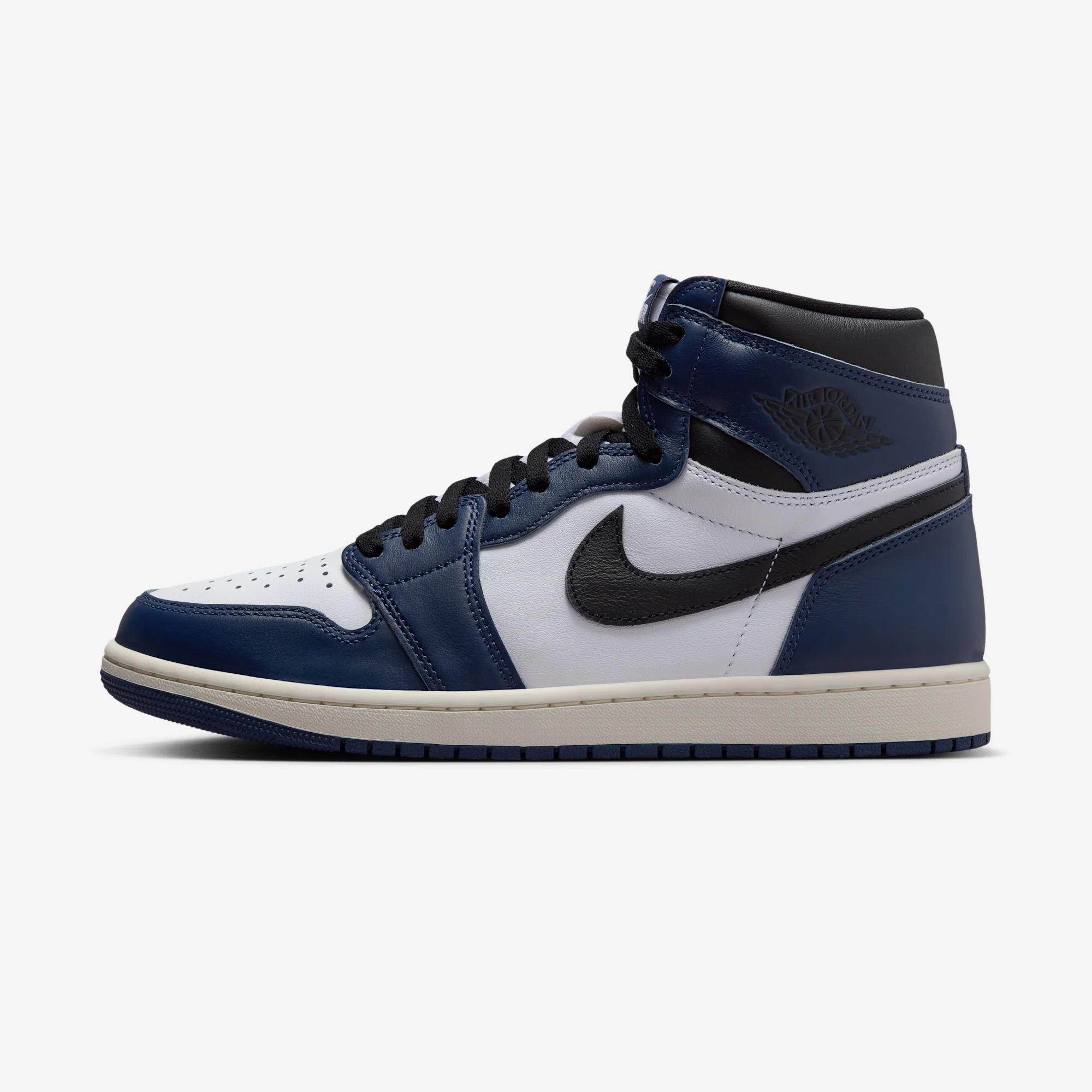 Air Jordan 1 Retro High OG "Midnight Navy" Midnight Navy/Black/White/Sail