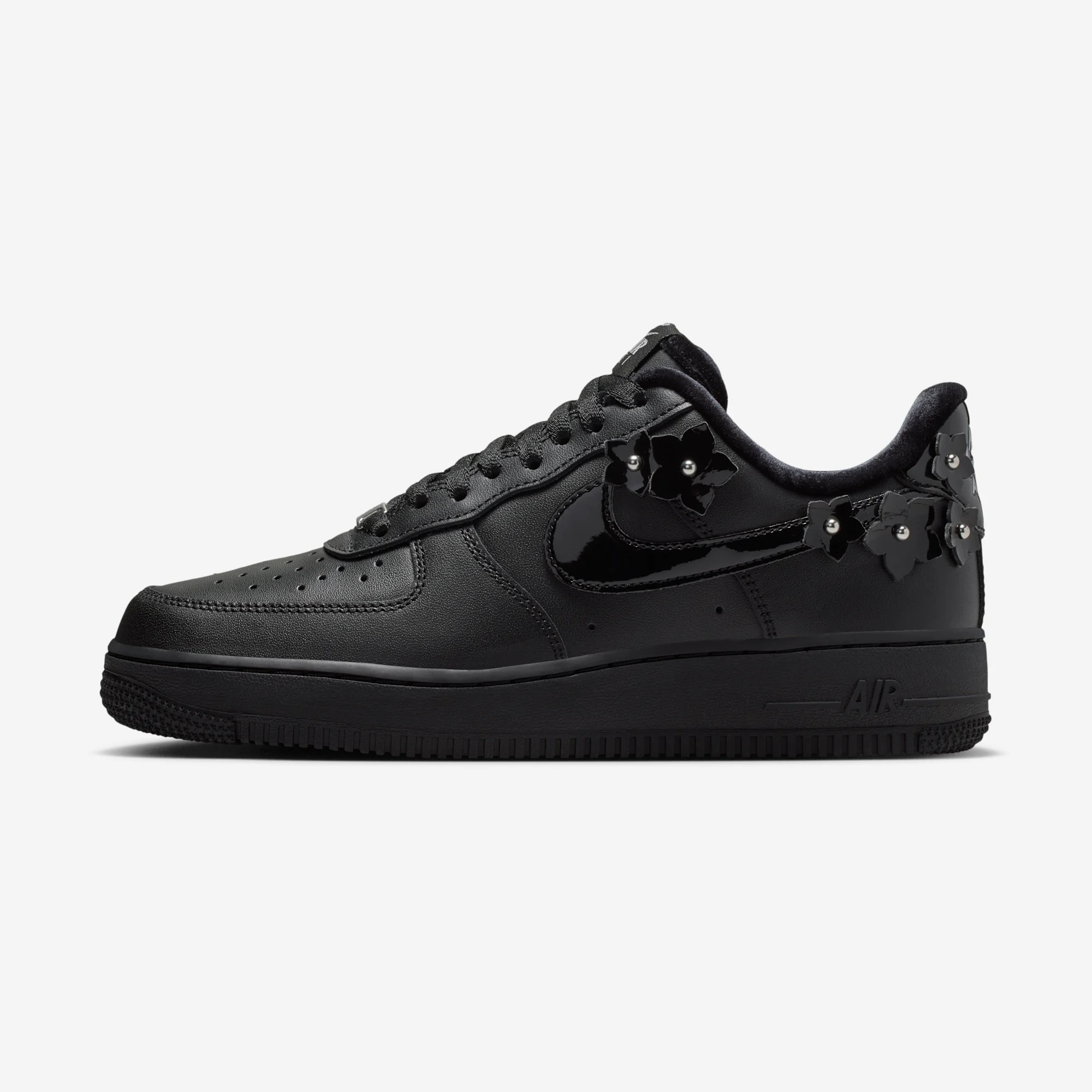 Nike Air Force 1 Low W "Black & Off Noir" Black/Black/Off Noir/Metallic Silver