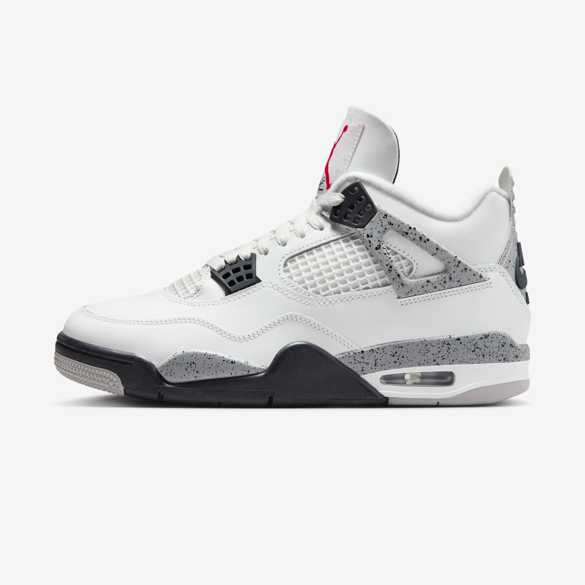 Air Jordan 4 Retro "White Cement" Summit White/Fire Red/Tech Grey/Black