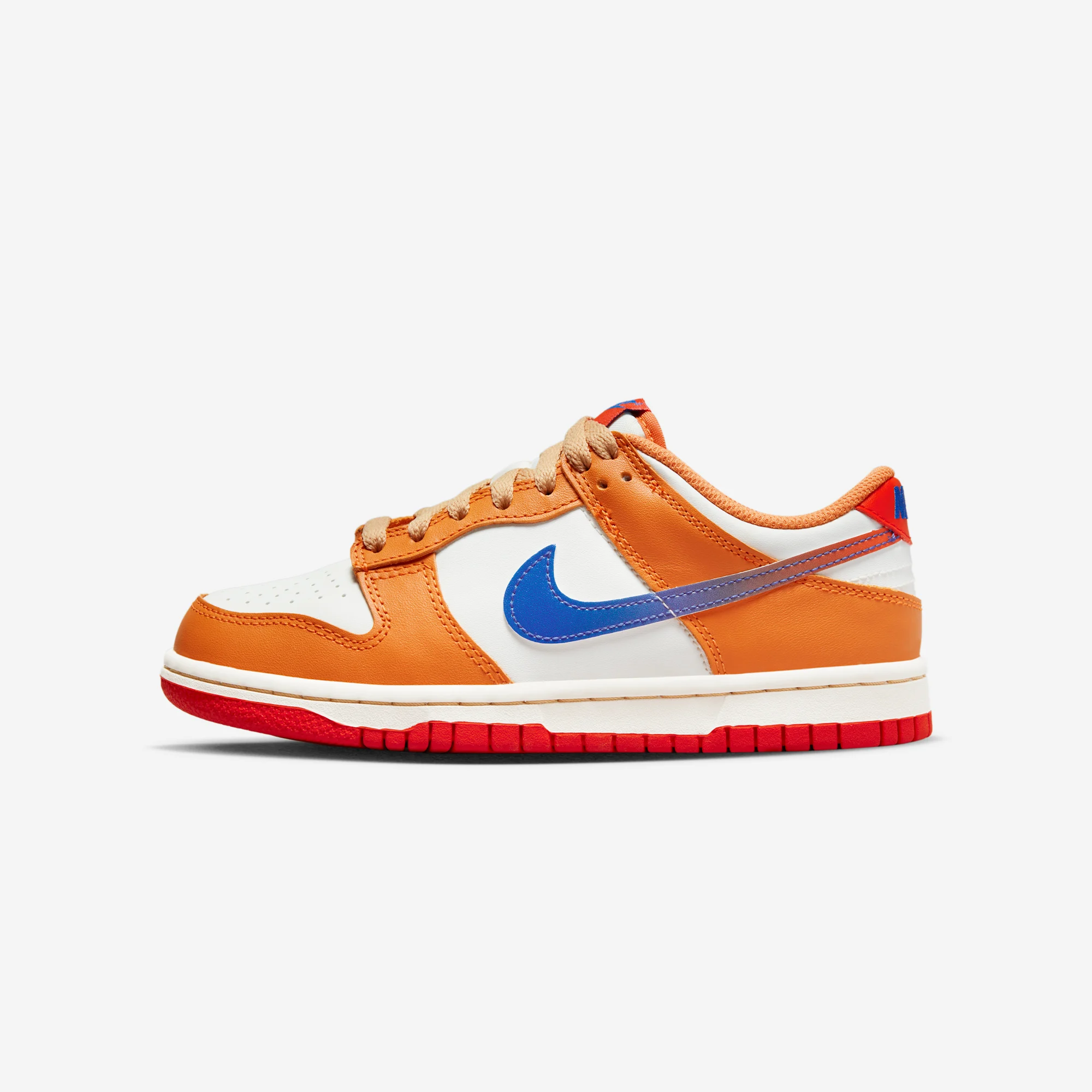 Nike Dunk Low GS "Orange Blue" 2022 Sail/University Red/Hot Curry/Game Royal
