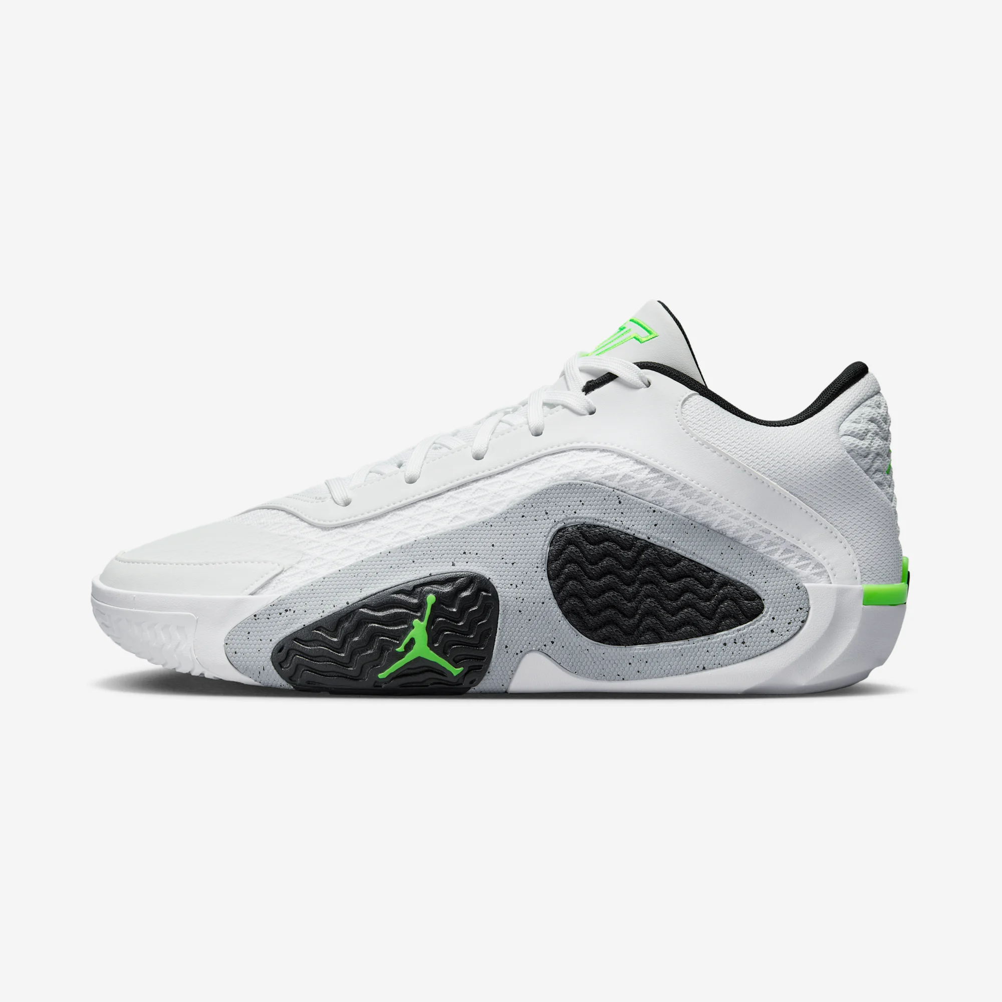 Jordan Tatum 2 "Neon" White/Electric Green/Black/Wolf Grey