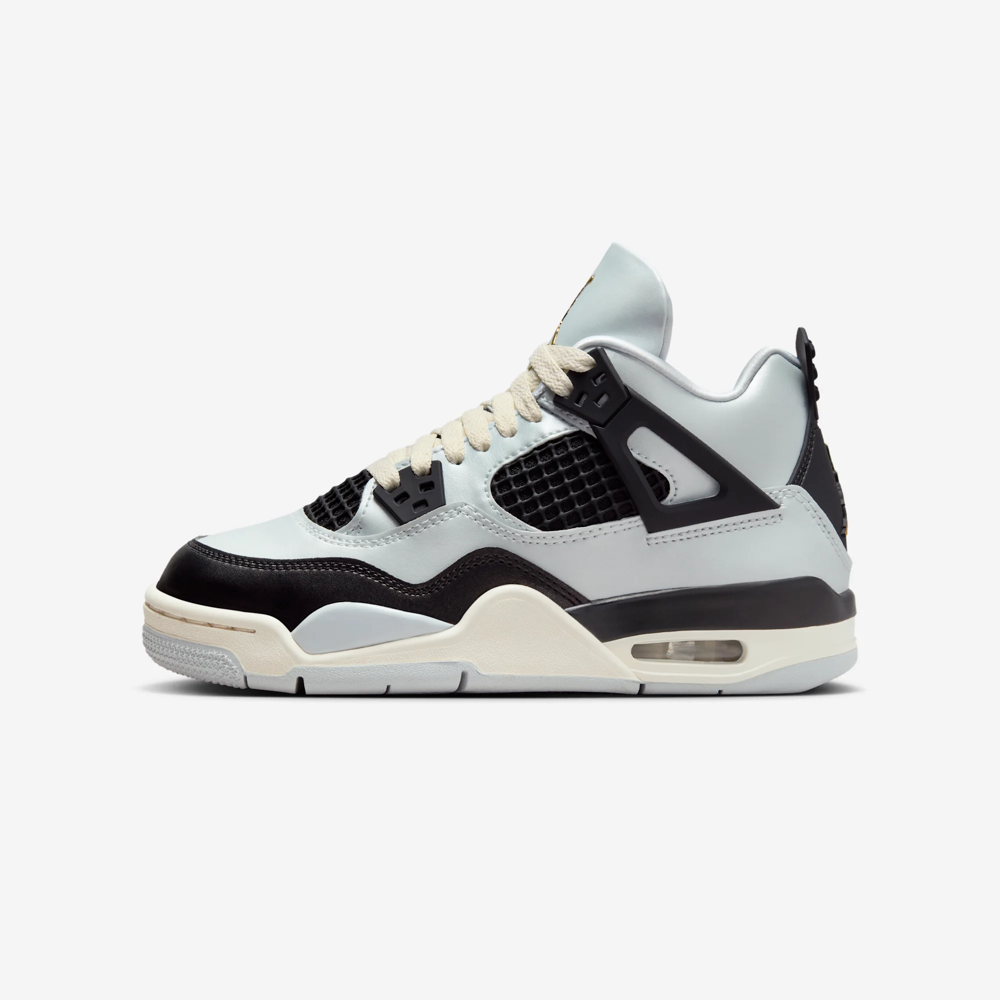 Air Jordan 4 Retro GS "Pure Platinum" Pure Platinum/Metallic Gold/Black/Sail