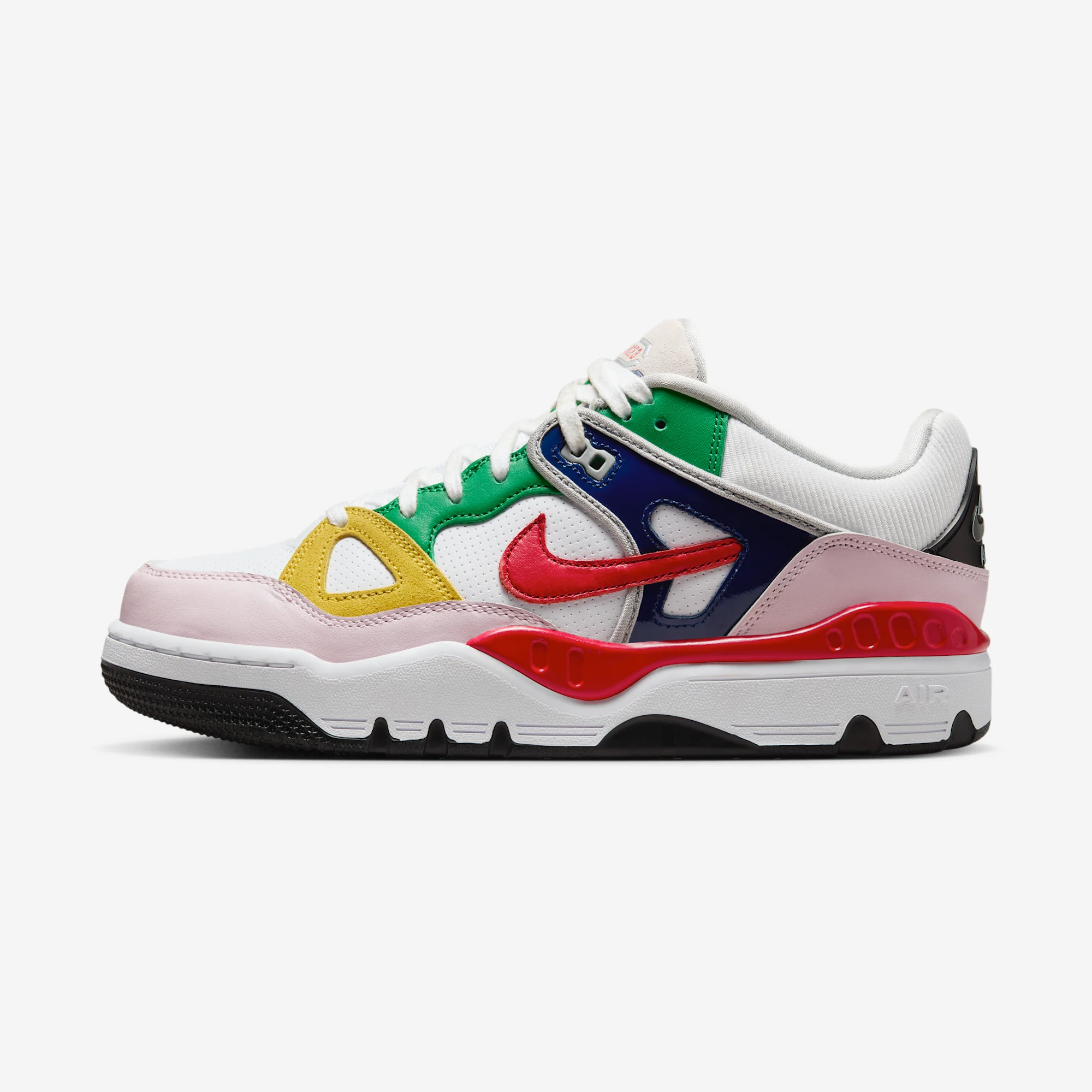Nigo x Nike Air Force 3 Low "Blue Void" White/Tour Yellow/Pink Foam/University Red