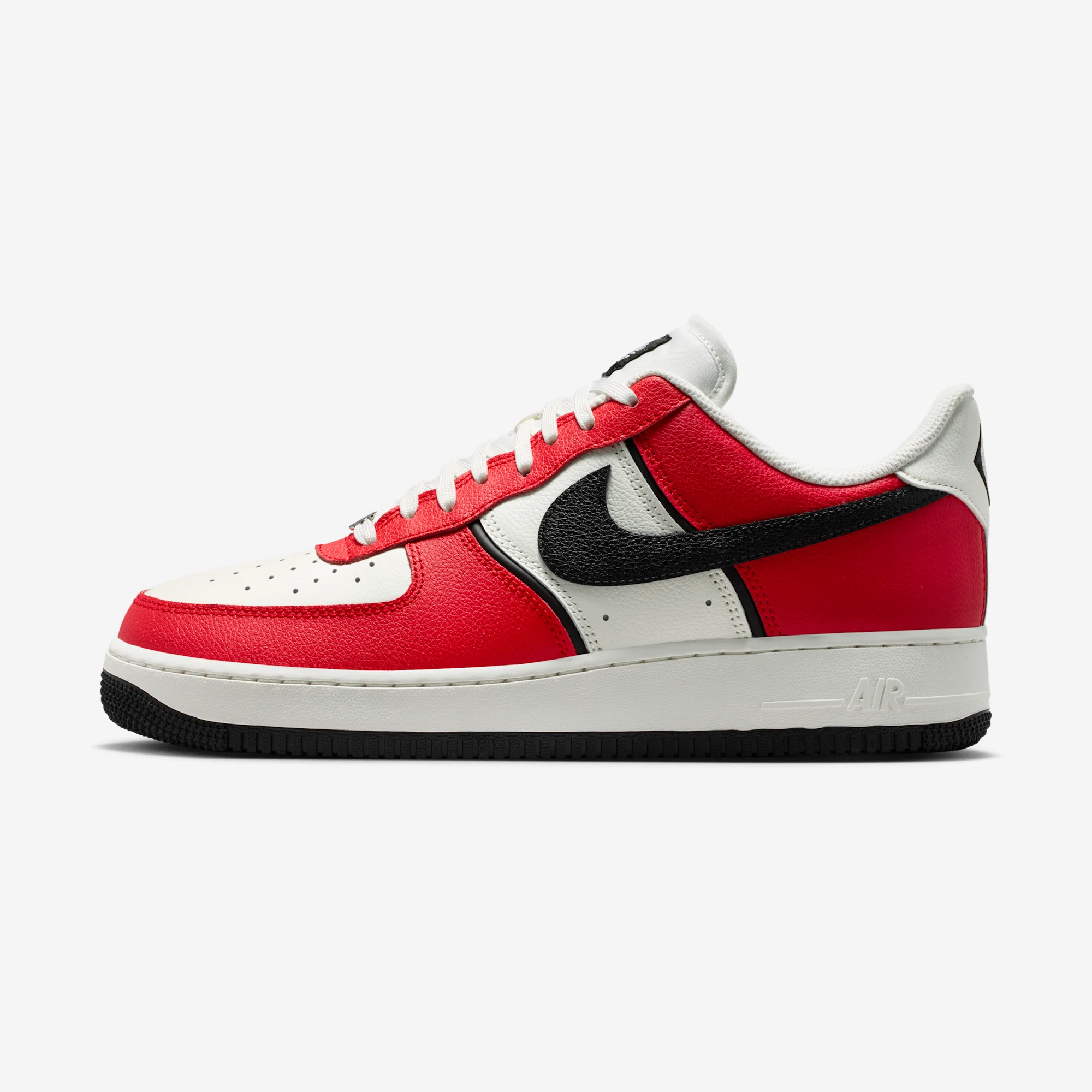 Nike Air Force 1 Low "University Red & Black" University Red/Black/Sail/Metallic Silver