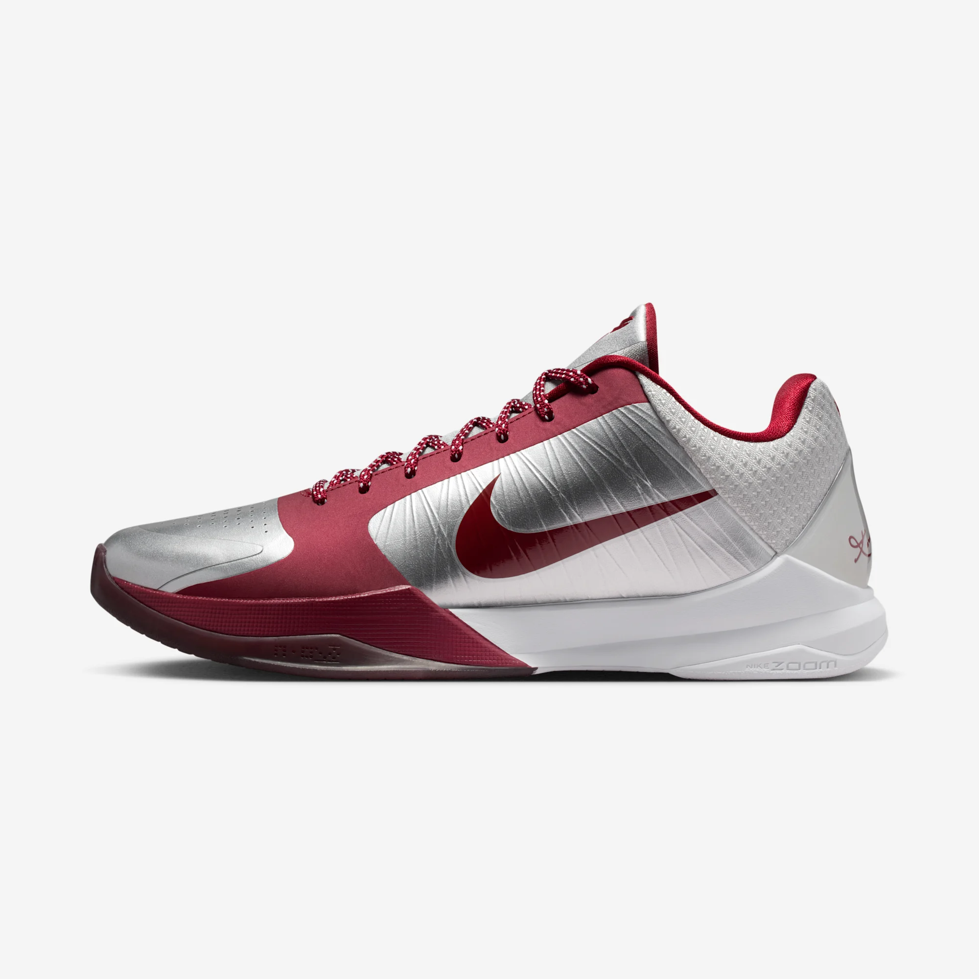 Nike Kobe 5 Protro "Lower Merion Aces" Metallic Silver/Team Red/White