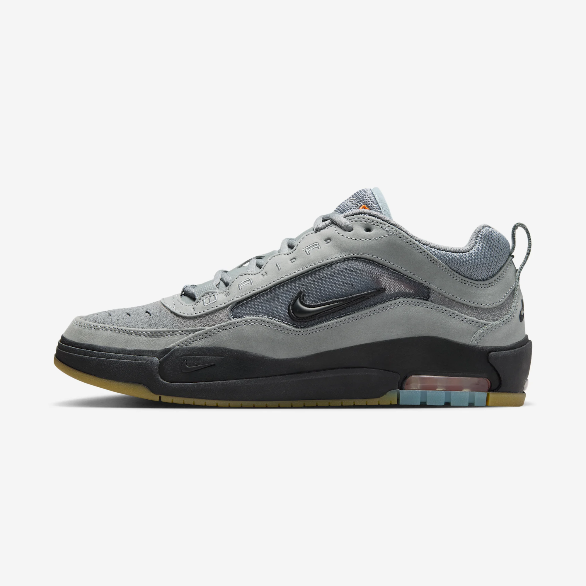Nike SB Air Max Ishod ISO "Cool Grey" Cool Grey/Black/Cool Grey/Dark Grey/Gum Light Brown/Safety Orange