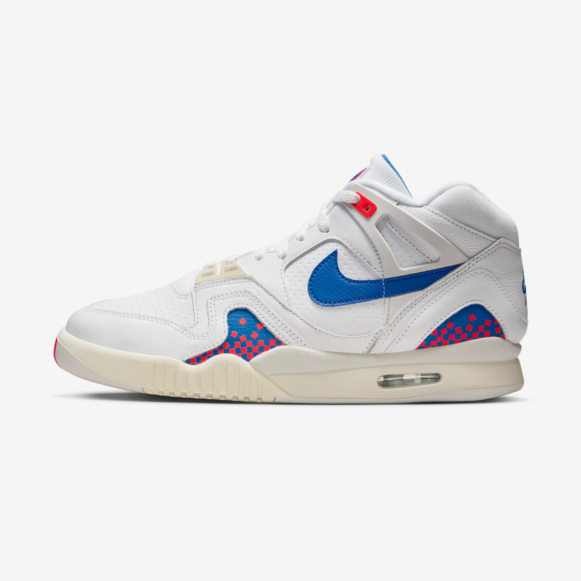 Nike Air Tech Challenge 2 "Pixel Court" White/Royal Blue/Laser Crimson/Pale Ivory/Platinum Tint
