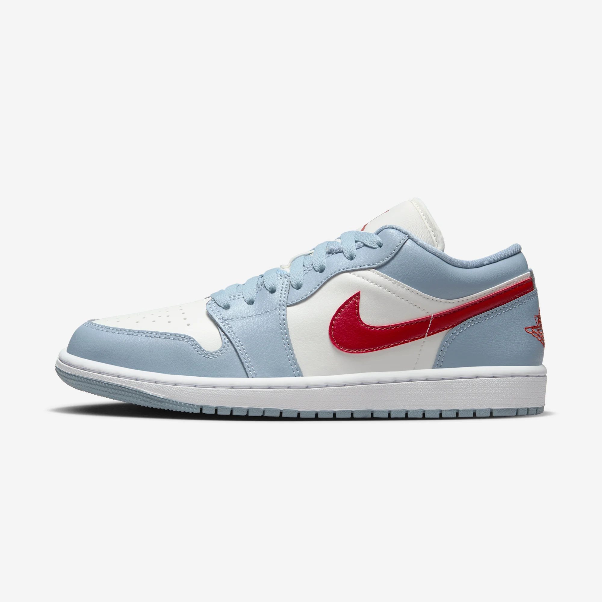 Air Jordan 1 Low "Blue Grey" 2024 Sail/Blue Grey/White/Dune Red