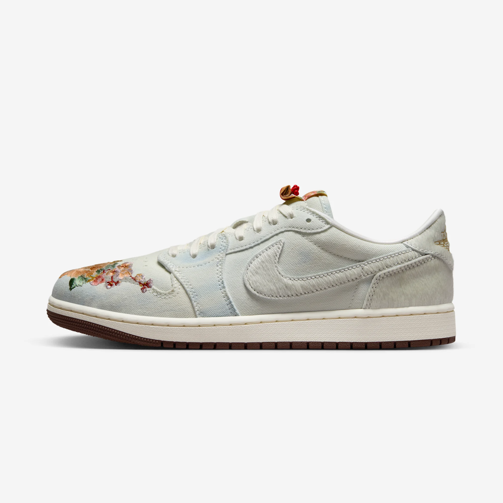 Air Jordan 1 Retro Low OG "Chinese New Year" Football Grey/Sail/Sail/Light Chocolate/Metallic Gold