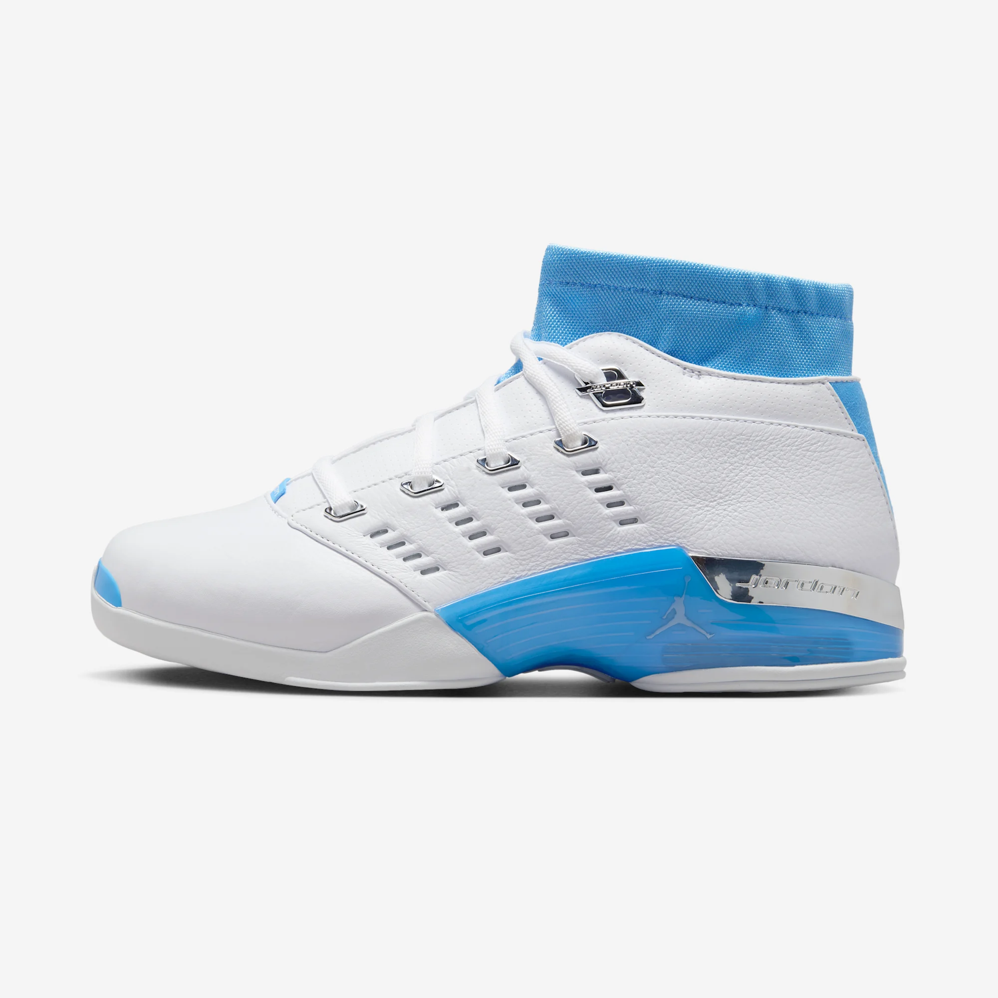 Air Jordan 17 Retro Low "University Blue" White/University Blue/Chrome