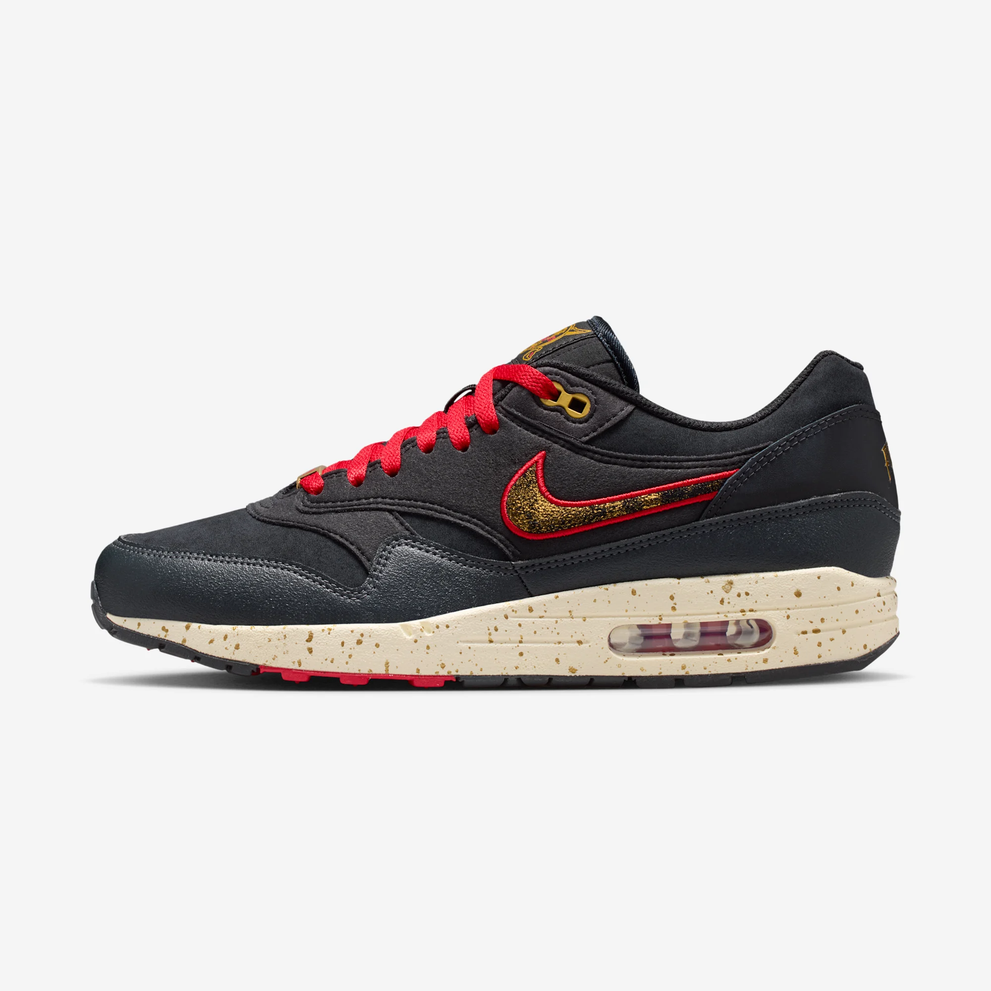Nike Air Max 1 "Pittsburgh Pirates" Black/Gym Red/Coconut Milk