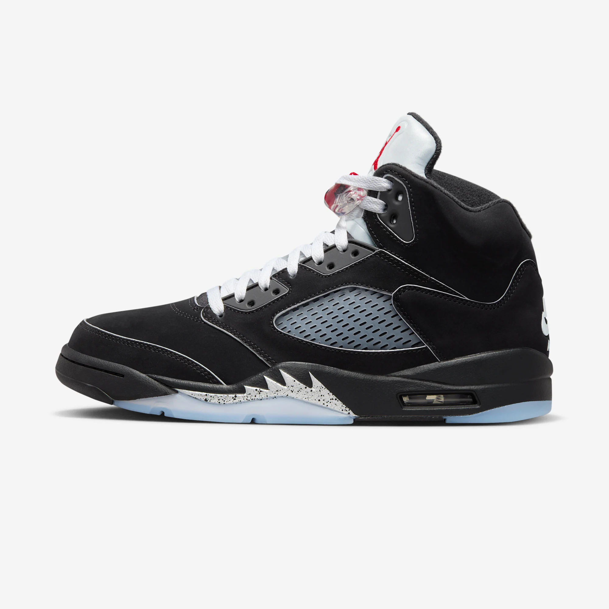 Air Jordan 5 Retro "Black Metallic" Black/White/Metallic Silver/Fire Red