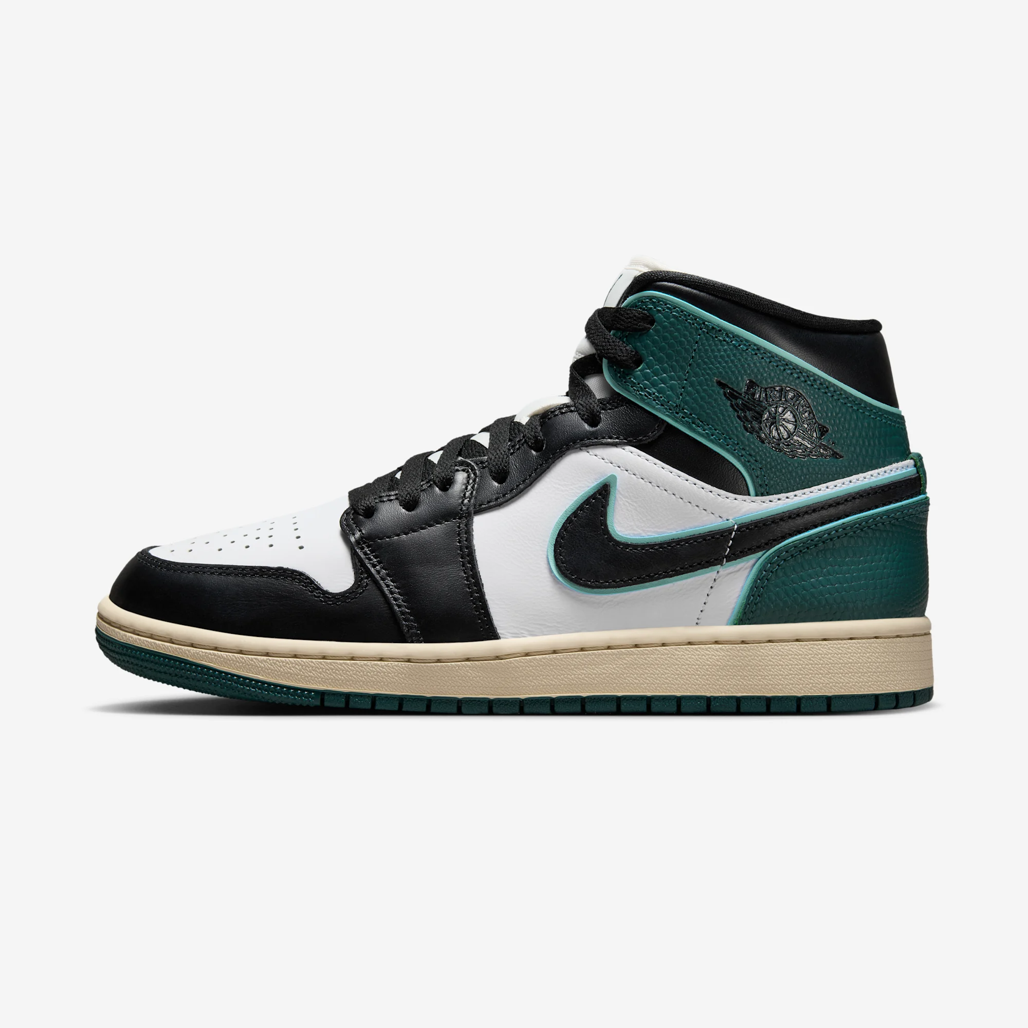 Air Jordan 1 Mid SE “Light Dew / Oxidized Green” 2024 White/Black/Light Dew/Oxidized Green/Sail/Muslin
