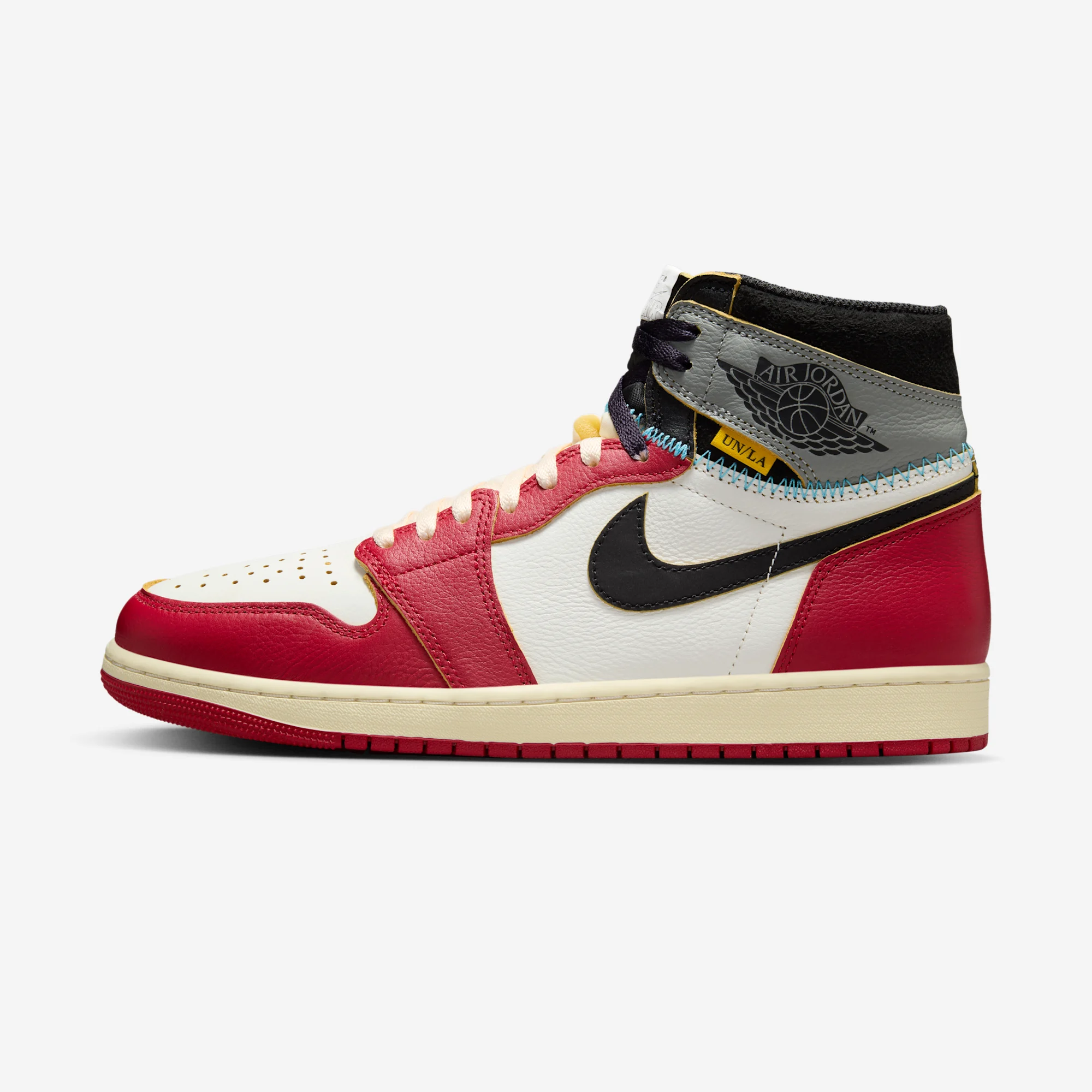 Union x Air Jordan 1 Retro High OG SP GH "Varsity Red" Varsity Red/Black/Sail/Shadow Grey/Muslin