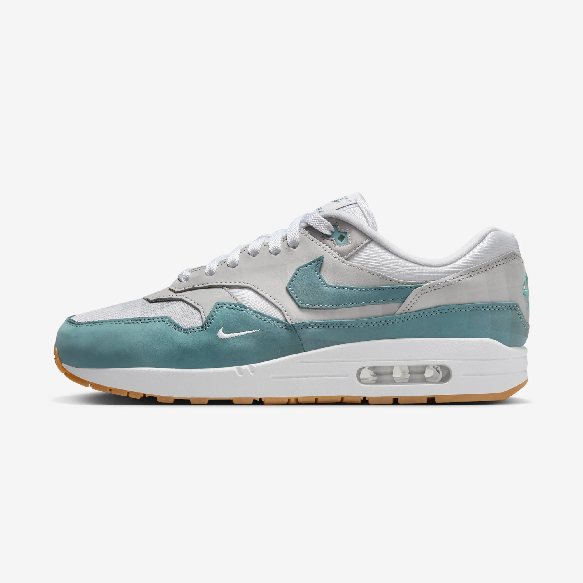 Nike Air Max 1 "Poly Adventure .SWOOSH" White/Cannon/Neutral Grey