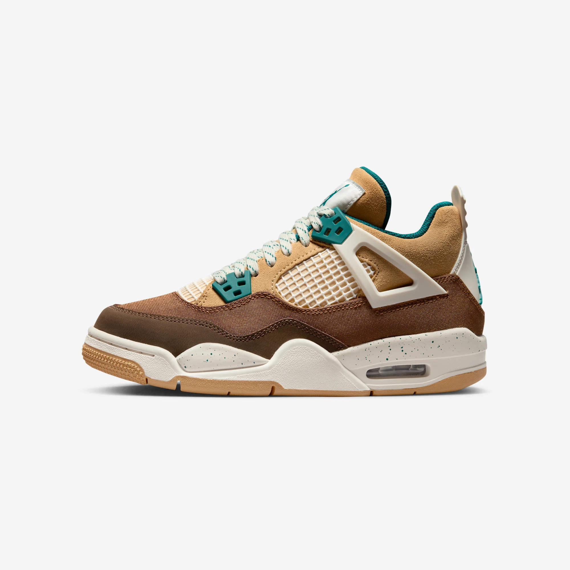Air Jordan 4 Retro GS "Cacao Wow" 2023 Brown/Ale Brown/Twine/Geode Teal