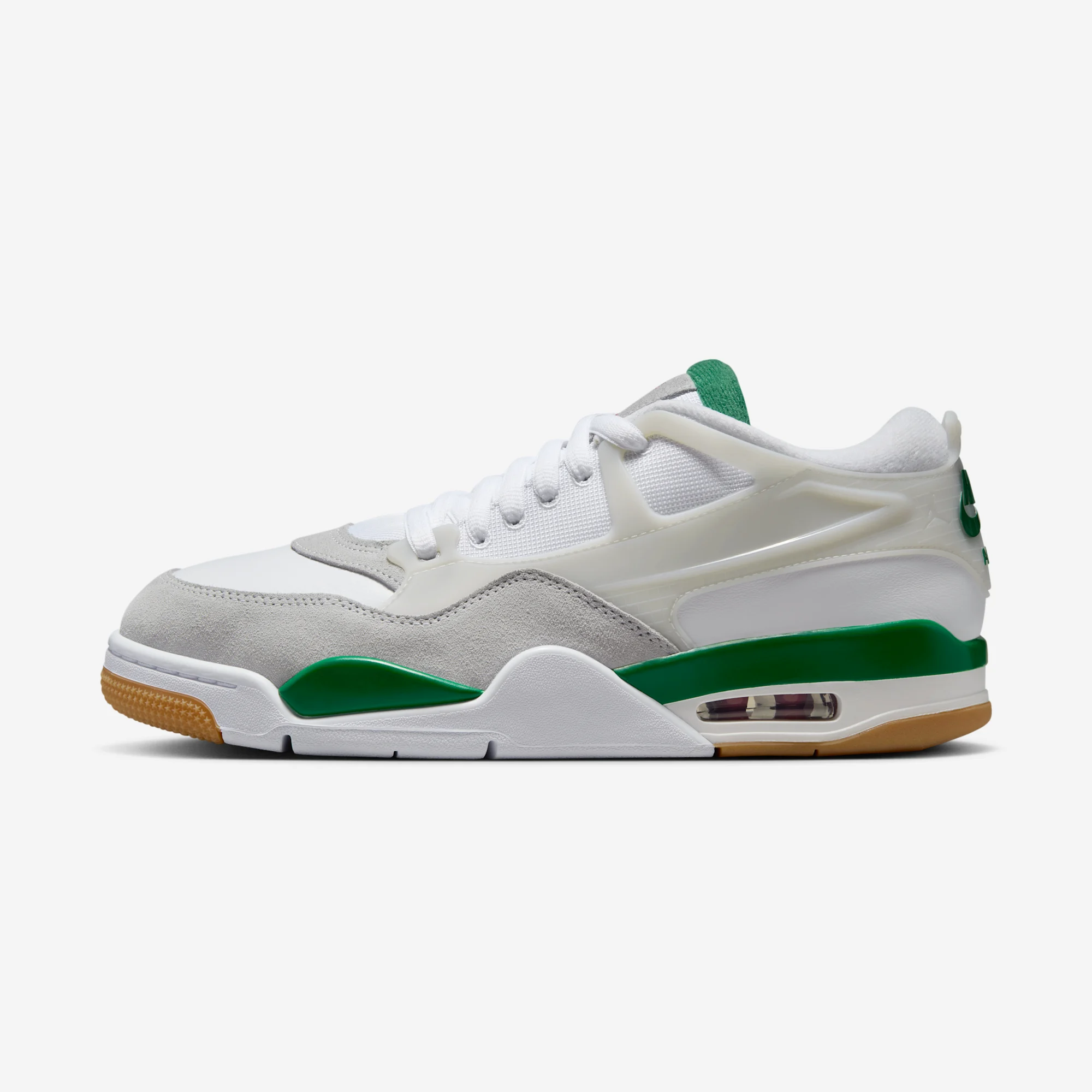 Air Jordan 4 RM "Pine Green" White/Pine Green/Neutral Grey/Wolf Grey/Varsity Red/Gum Dark Brown