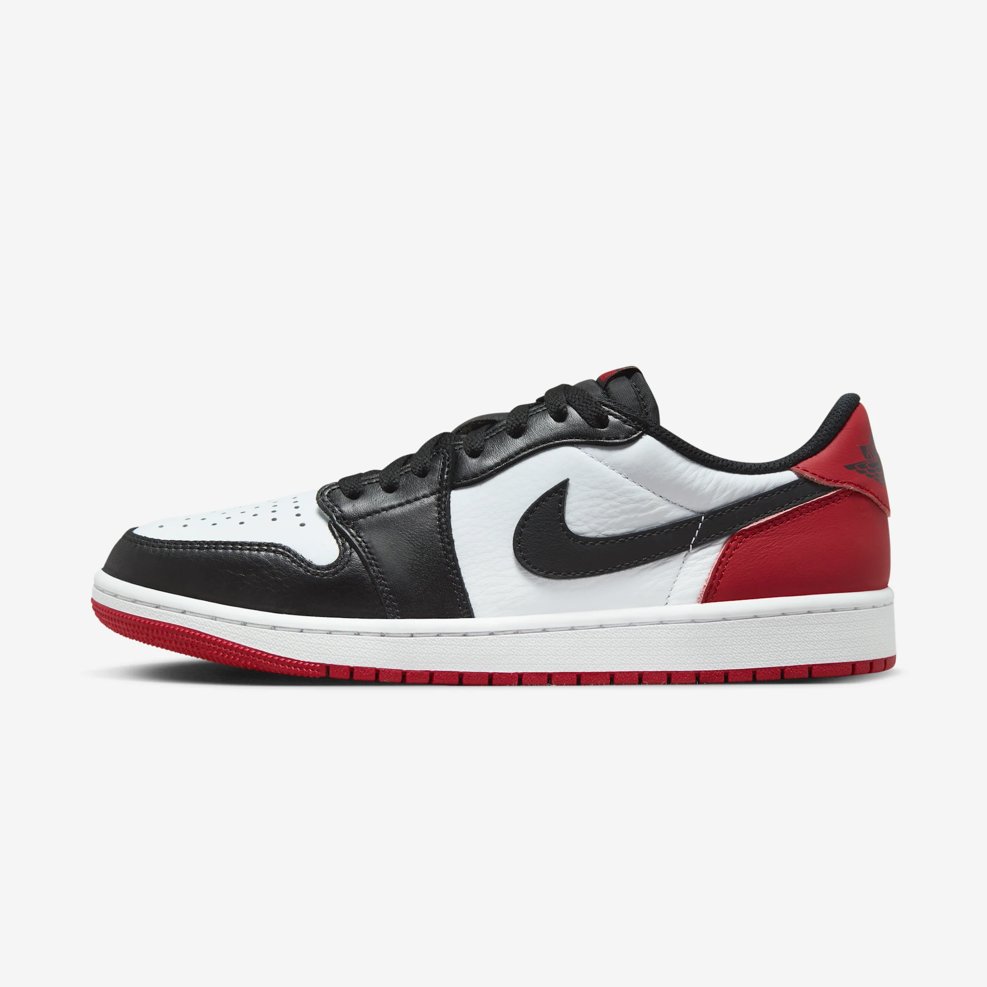 Air Jordan 1 Retro Low OG "Black Toe" White/Varsity Red/Black
