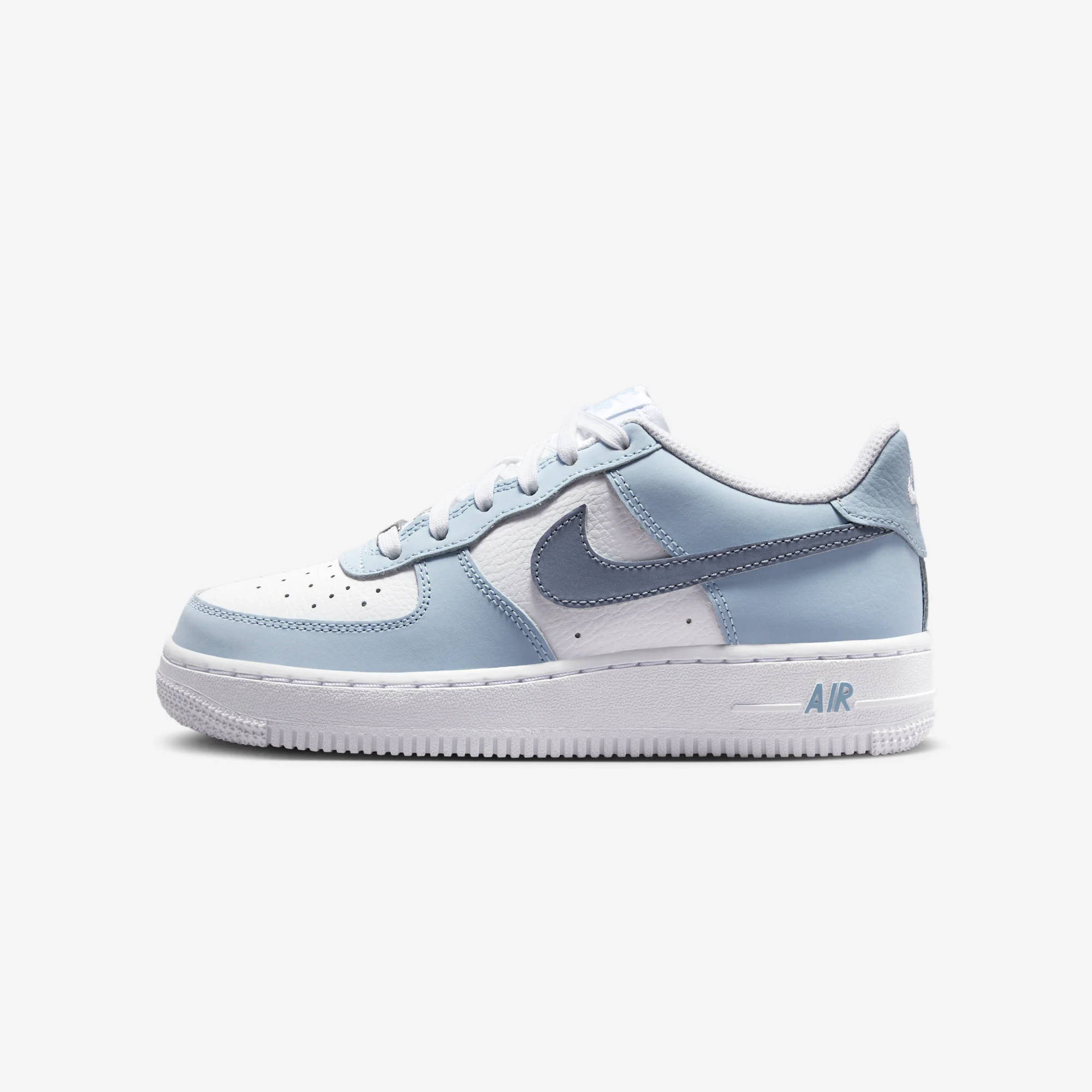 Nike Air Force 1 Low GS "Light Armory Blue" Light Armory Blue/Ashen Slate/White/Metallic Silver