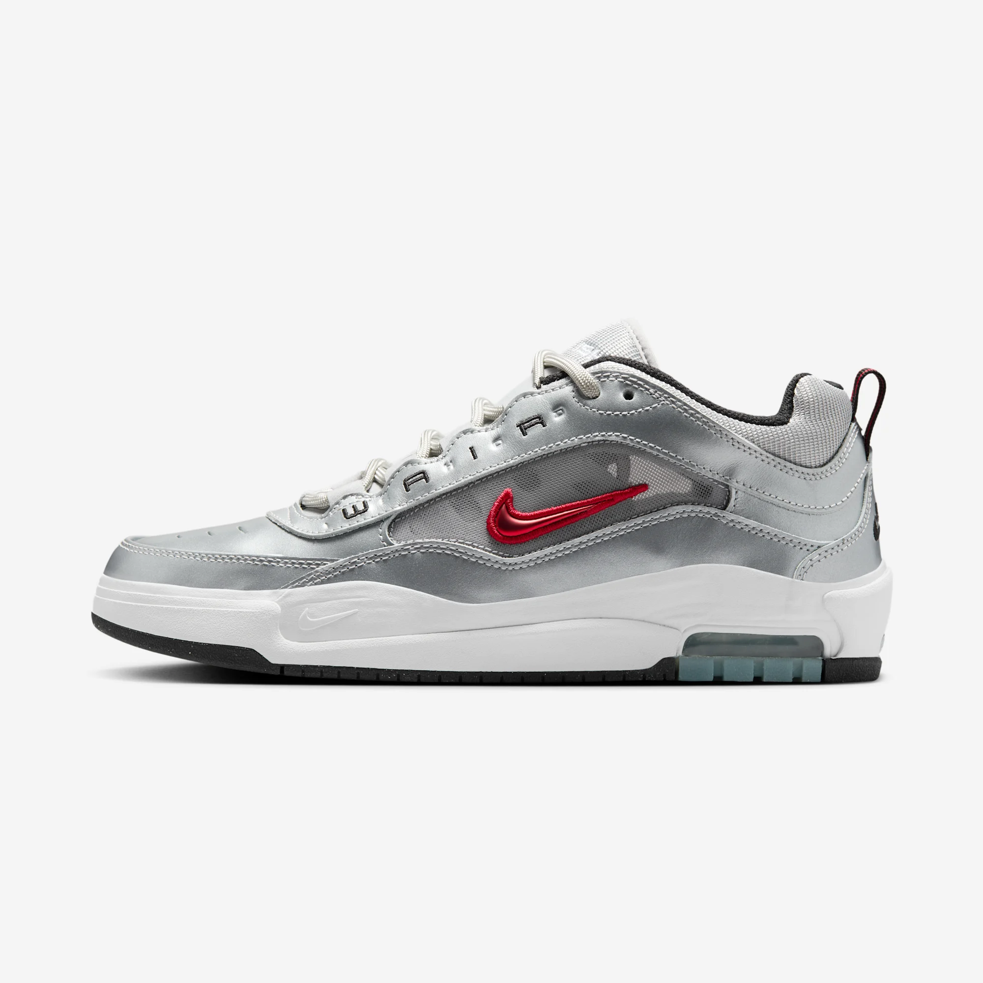 Nike SB Air Max Ishod PRM "Silver Bullet" Metallic Silver/Varsity Red/Metallic Silver/White/Black