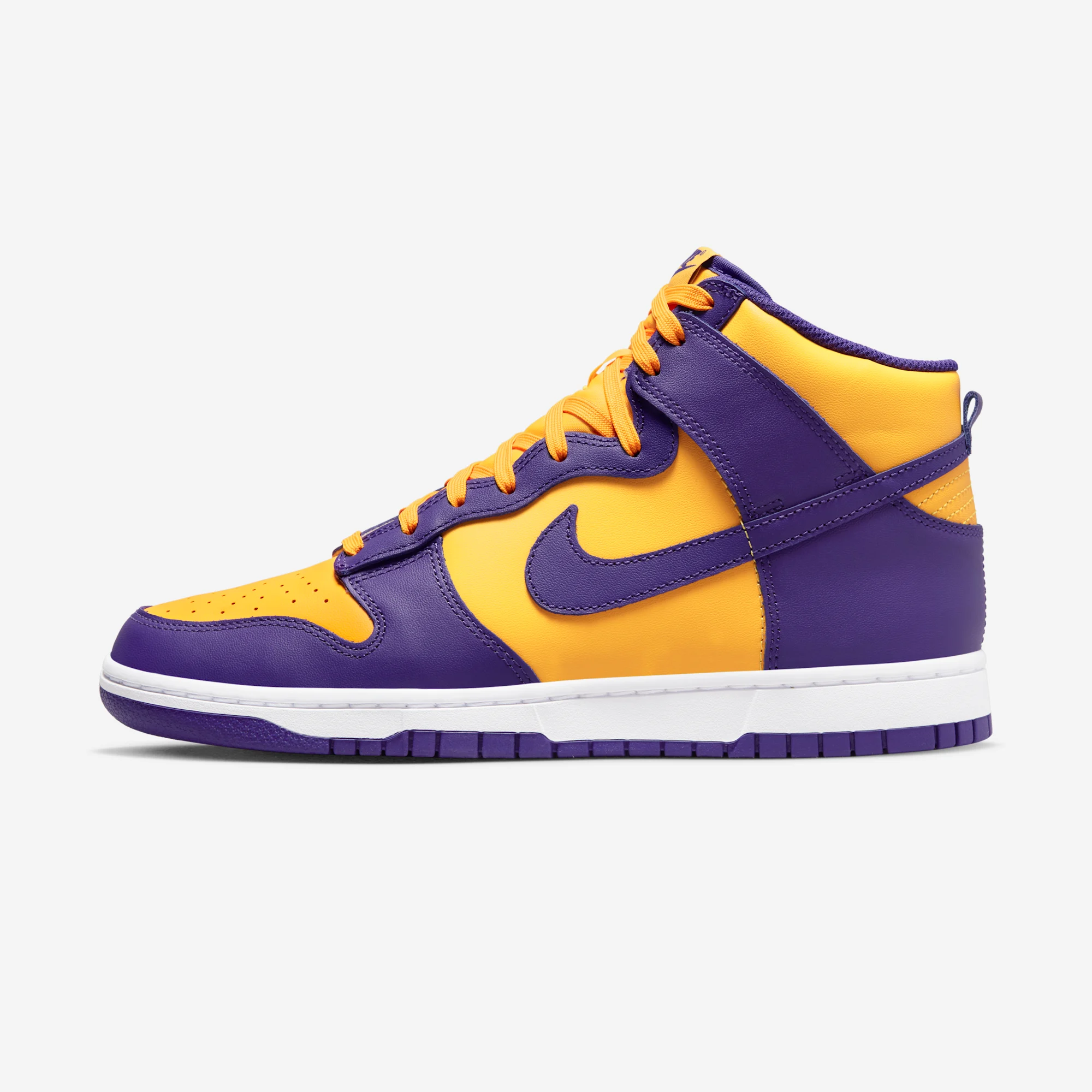Nike Dunk High "Purple Yellow" 2022 Court Purple/University Gold/White/Court Purple
