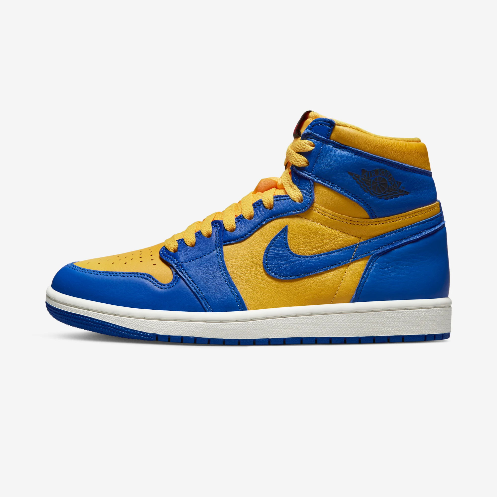 Air Jordan 1 Retro High OG "Reverse Laney" 2023 Varsity Maize/Sail/Game Royal