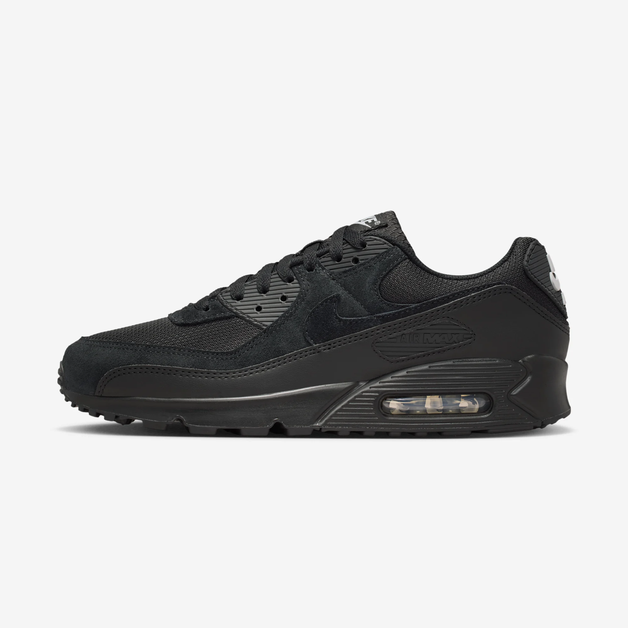 Nike Air Max 90 "Black & Light Smoke Grey" Black/Black/Light Smoke Grey