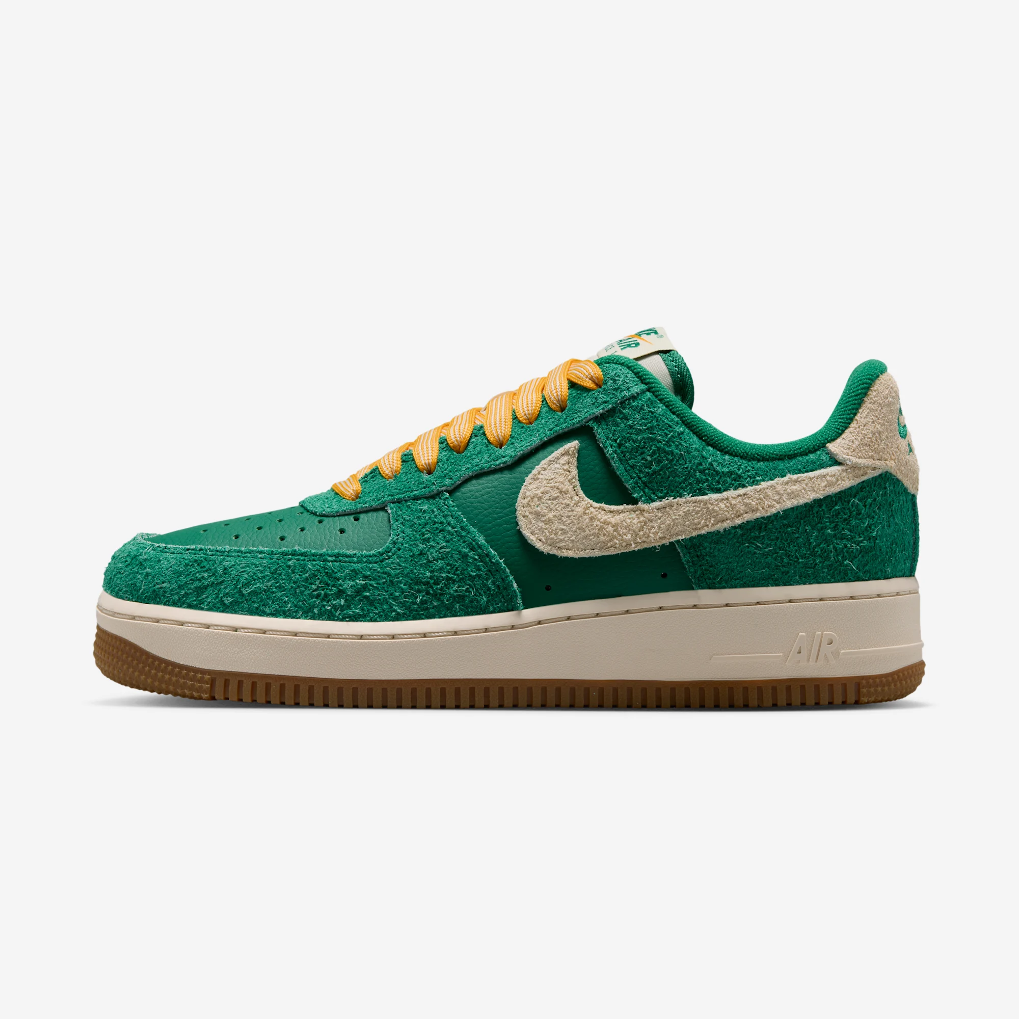 Nike Air Force 1 Low W "Game Day" Malachite/Coconut Milk/University Gold/Gum Medium Brown/Metallic Gold