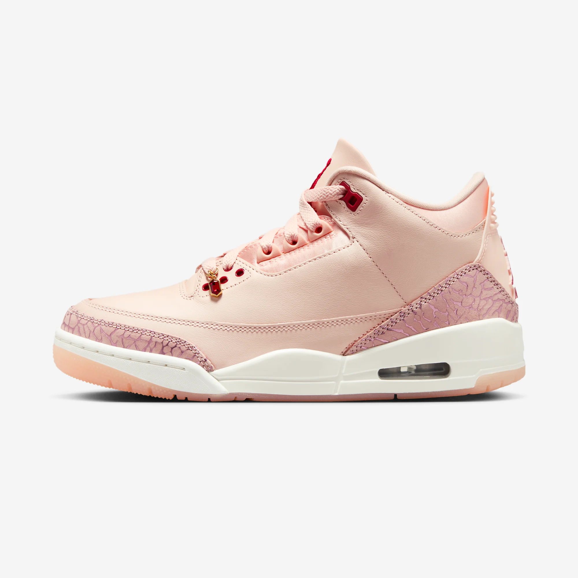 Air Jordan 3 Retro "Valentine's Day" Washed Coral/Gym Red/Sail