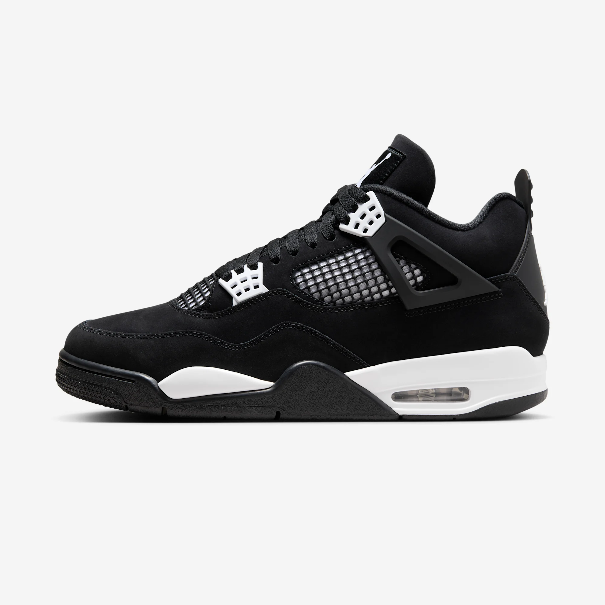 Air Jordan 4 Retro "White Thunder" 2024 Black/White/Black