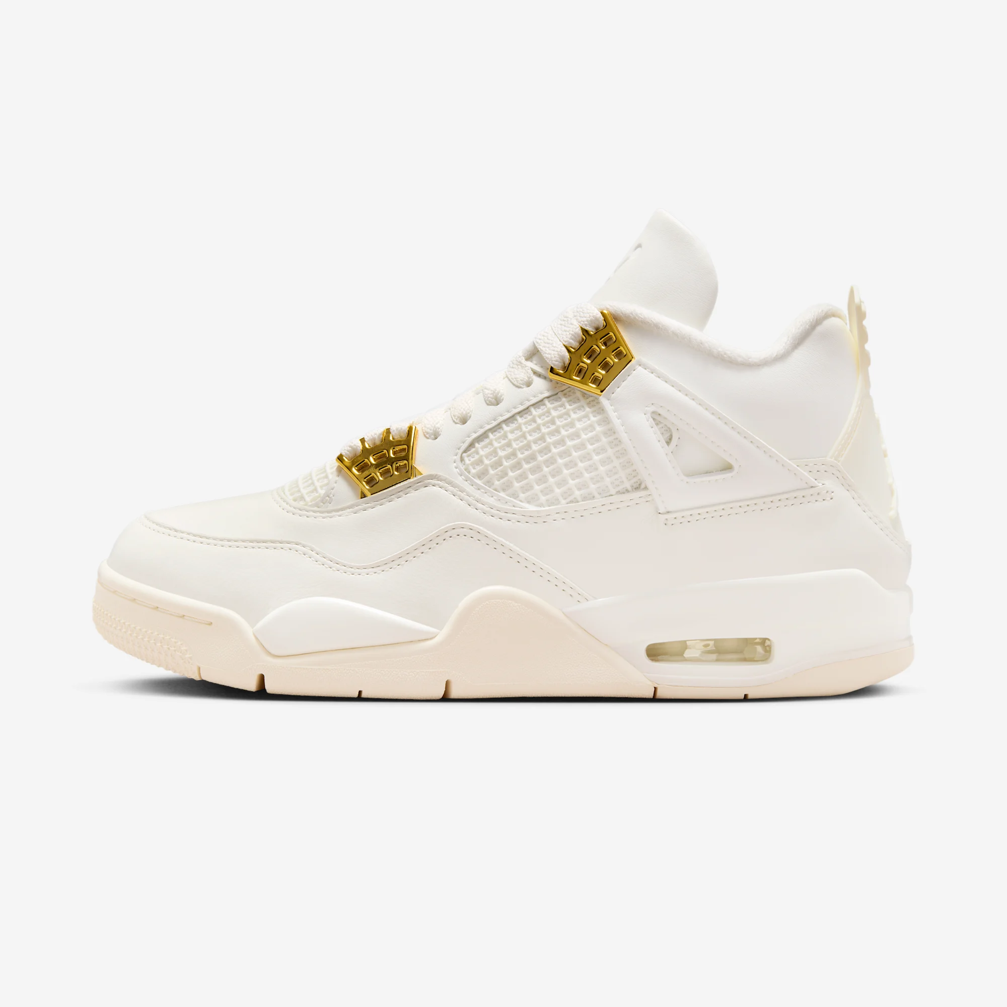 Air Jordan 4 Retro "Metallic Gold" 2024 Sail/Metallic Gold/Black