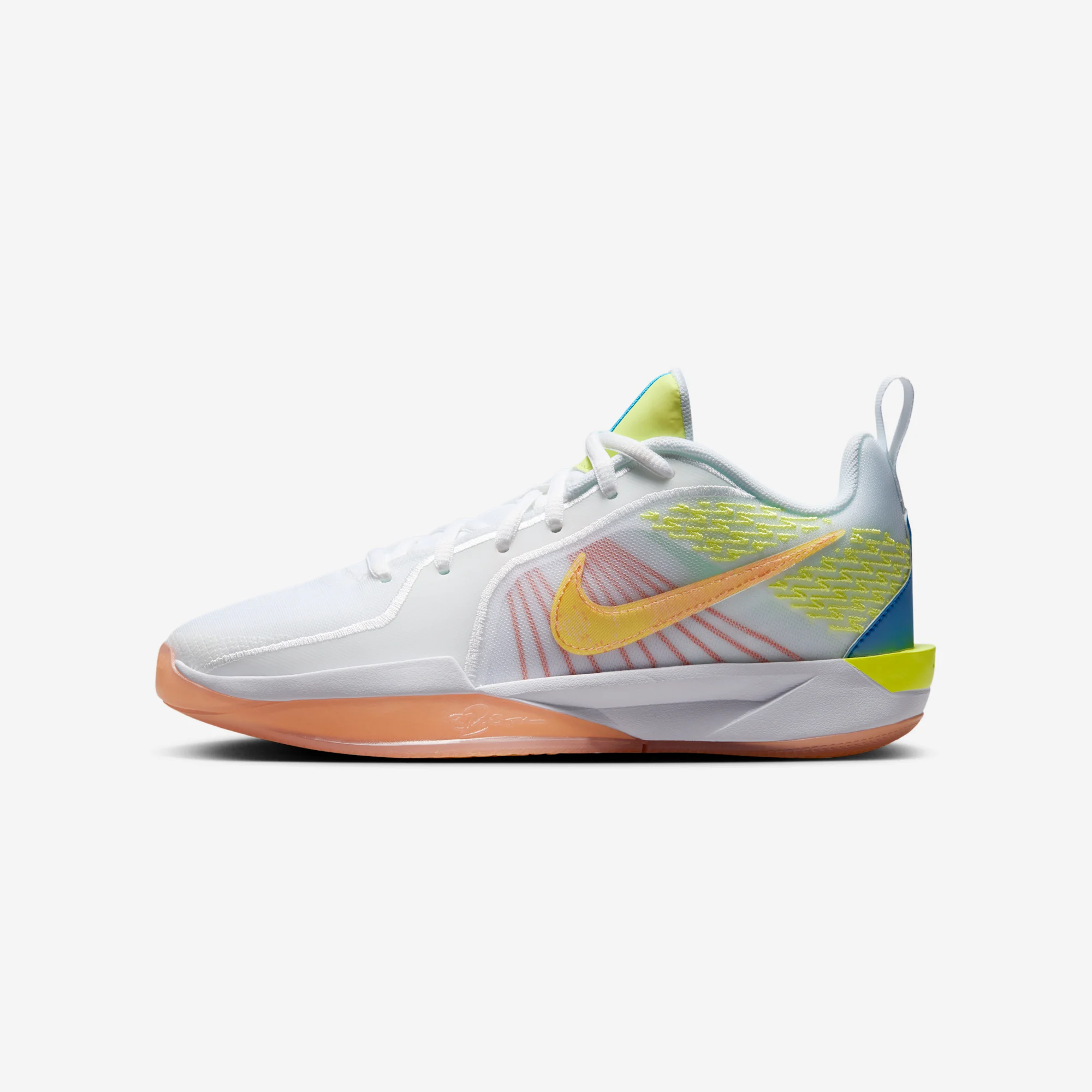 Nike Sabrina 2 GS "Light Lemon Twist" White/Light Lemon Twist/Apricot Agate/Photo Blue